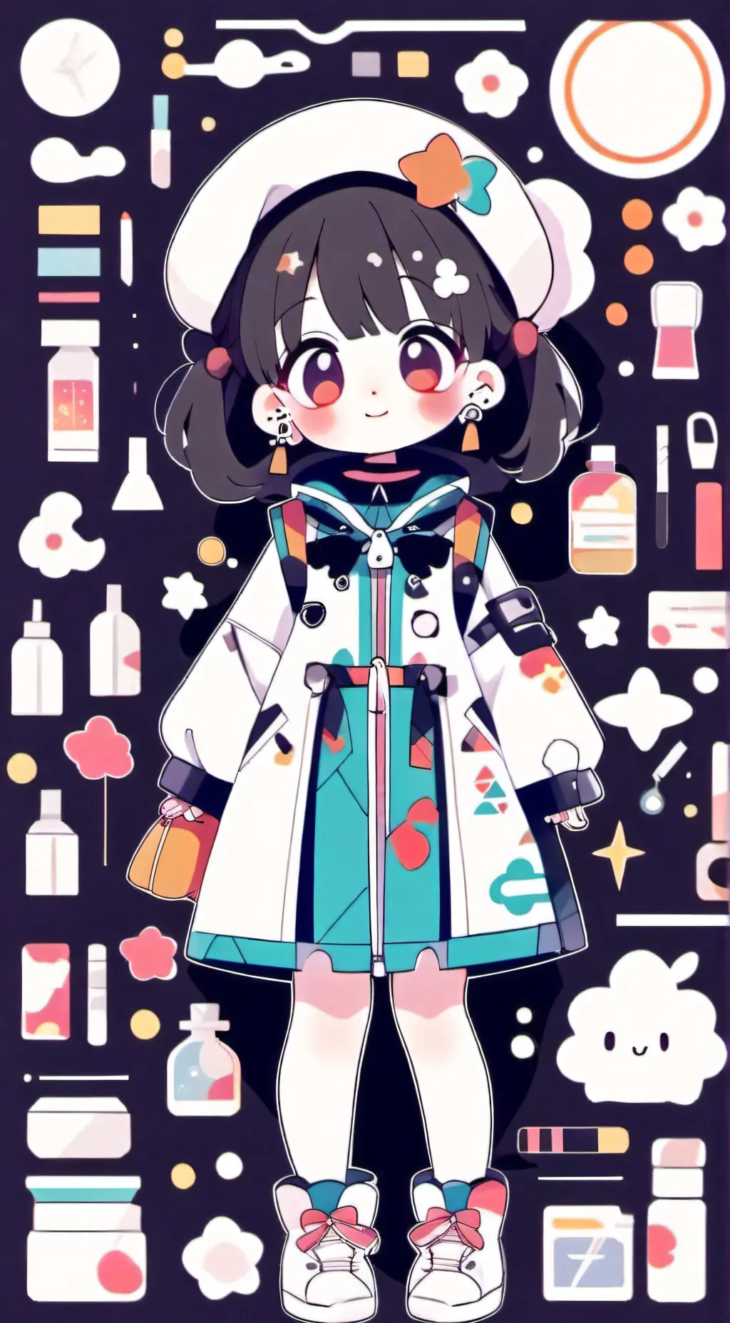 ai character: pochi science  background