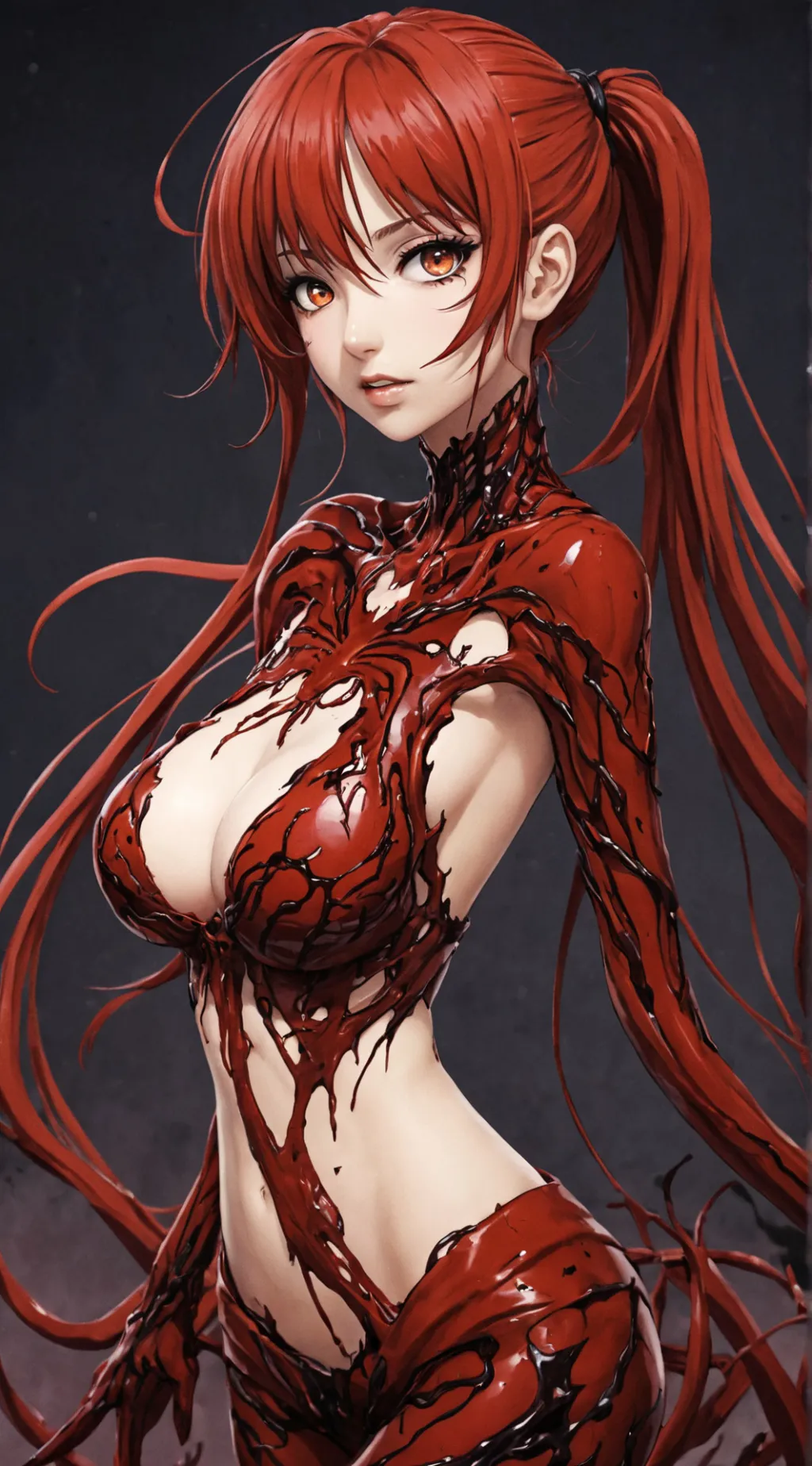 ai character: carnage girl background