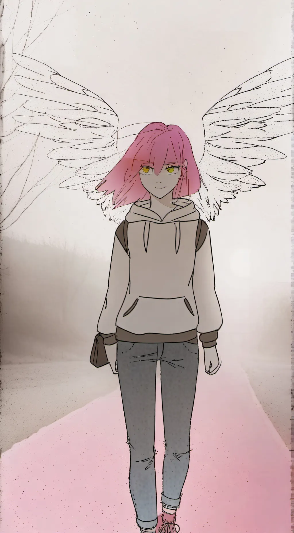 ai character: Hashtag  background