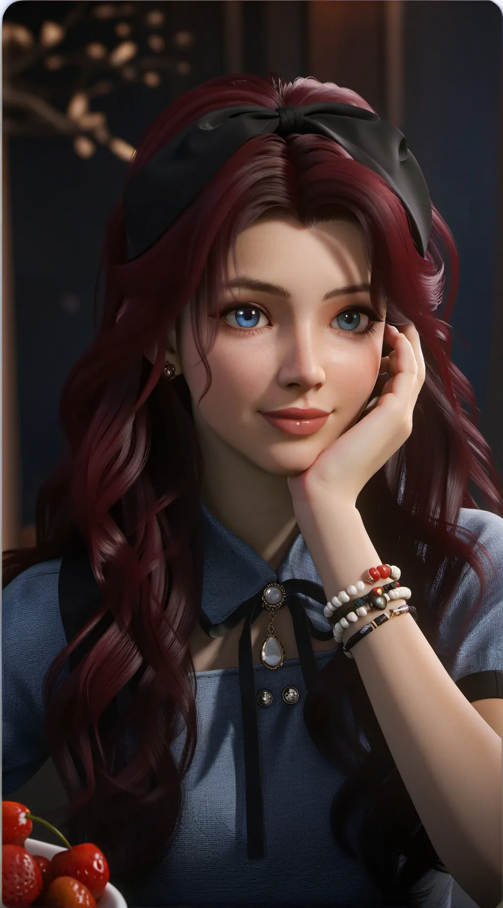 ai character: Alessi Rose background