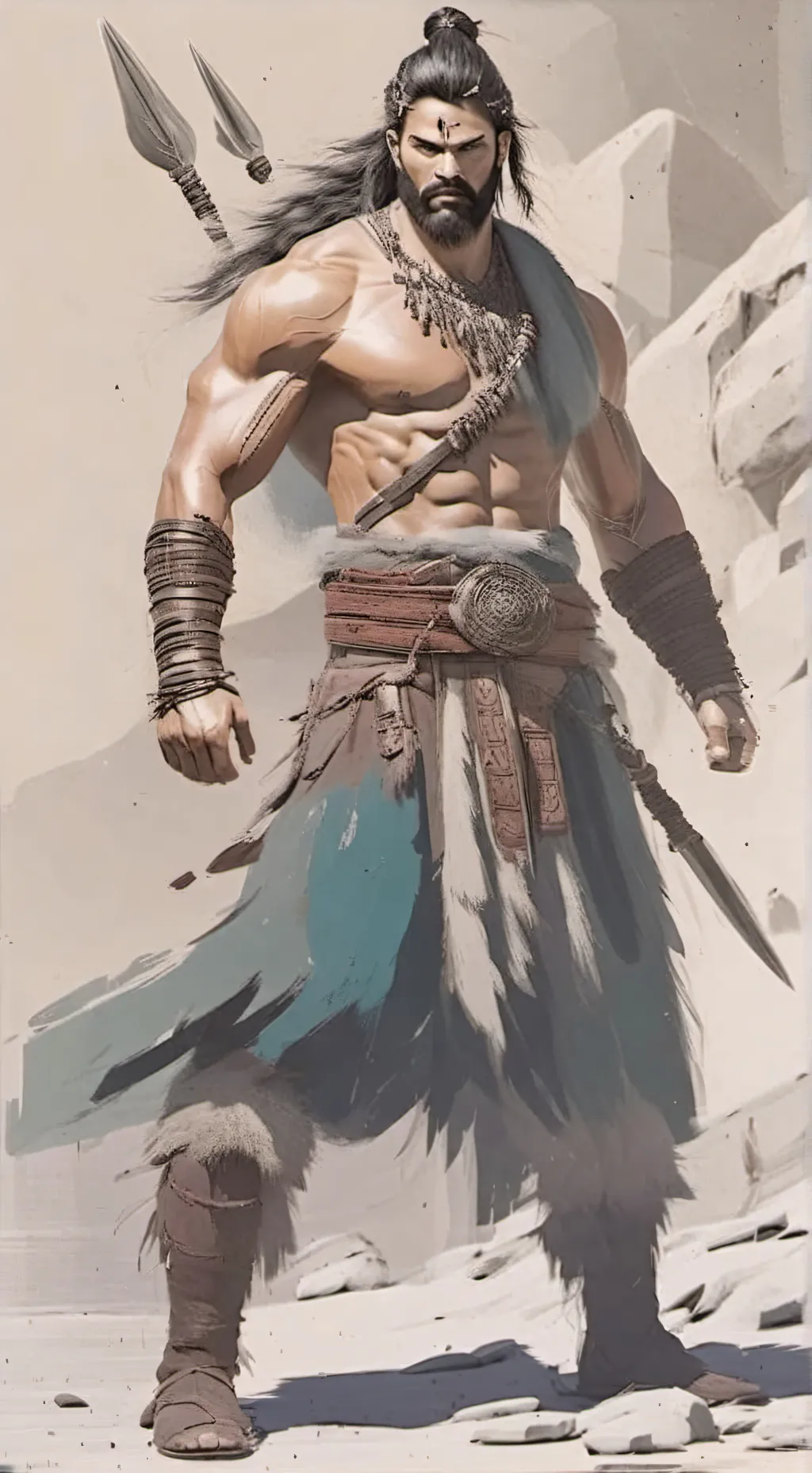 ai character: Odin  background