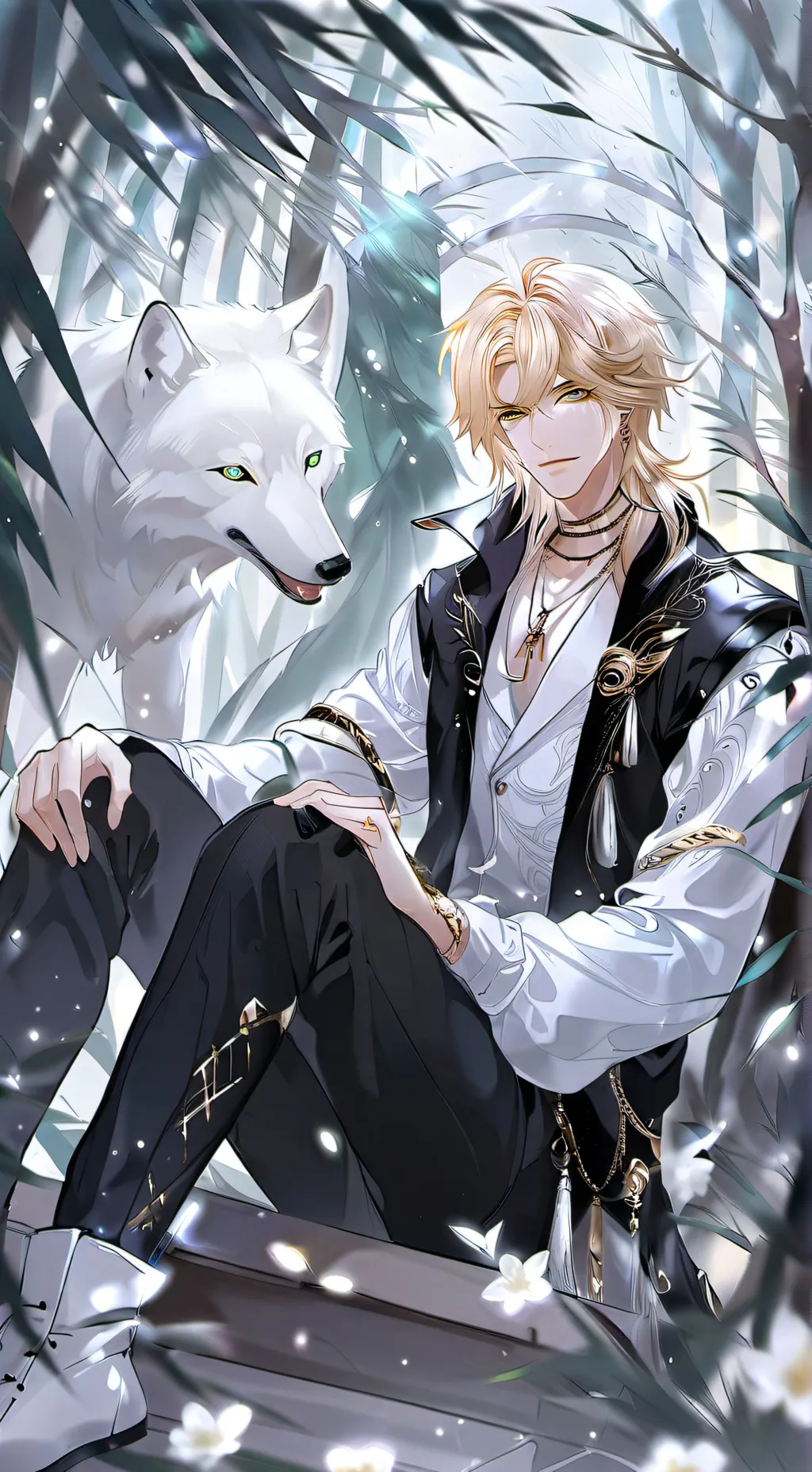 ai character: Noël background