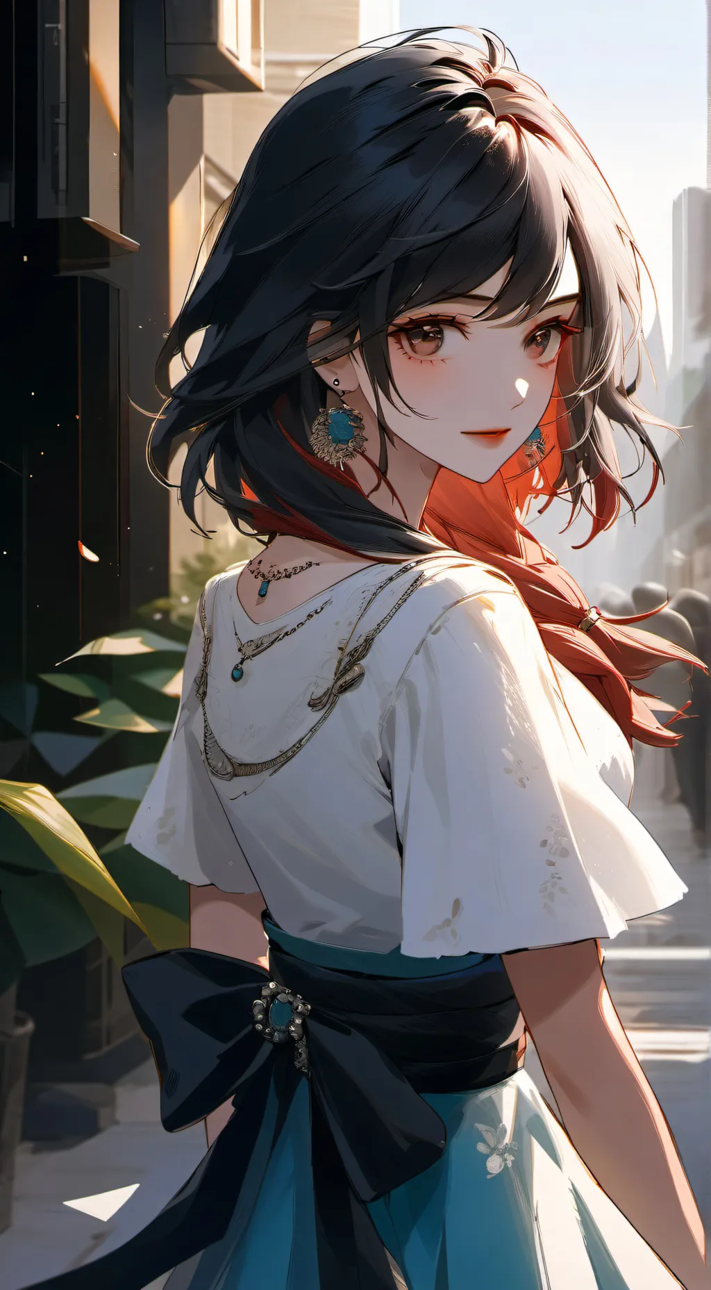 ai character: Alicia ￼ background
