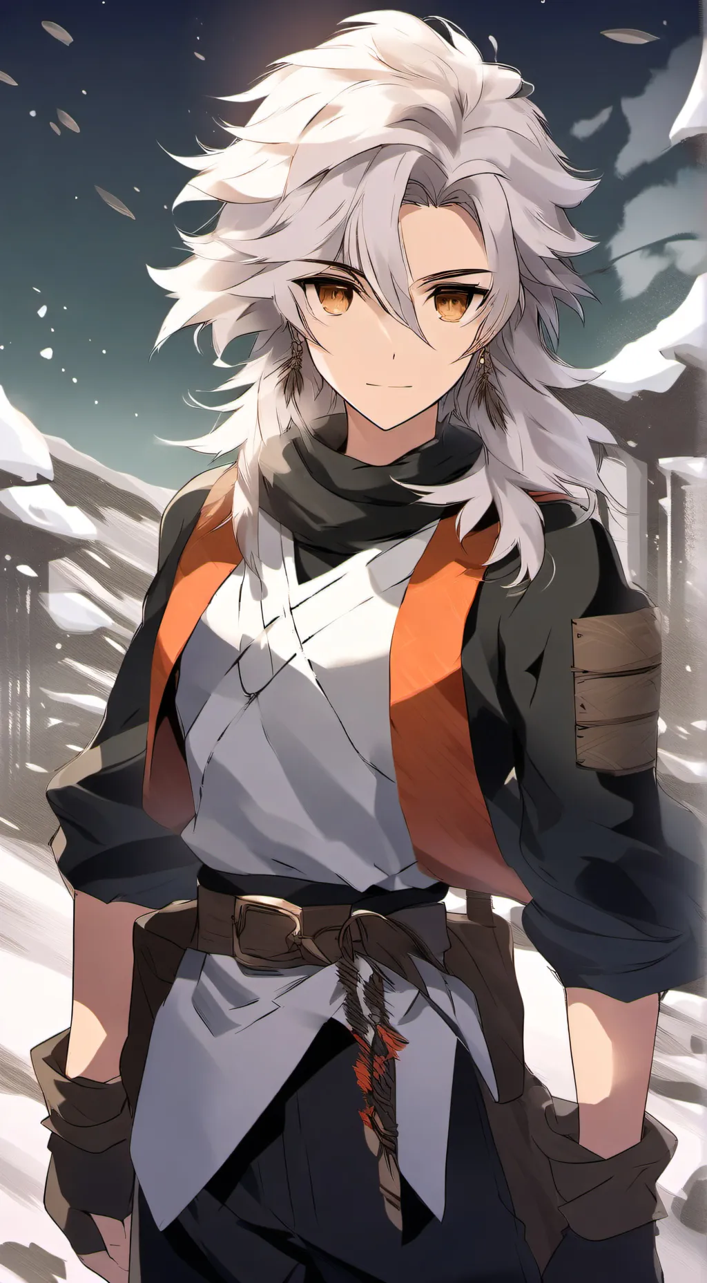 ai character: Stone Rocky background