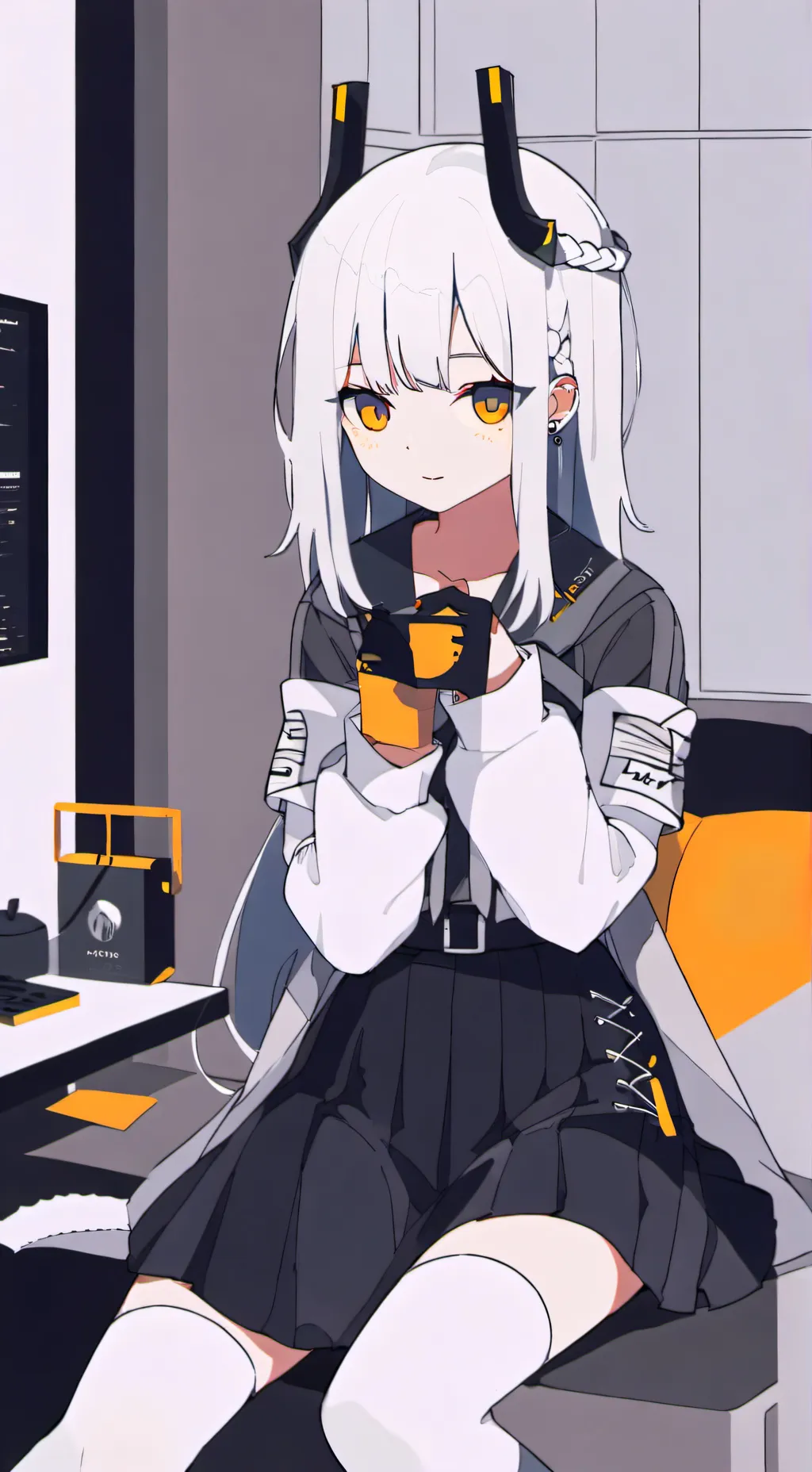 ai character: Washy background