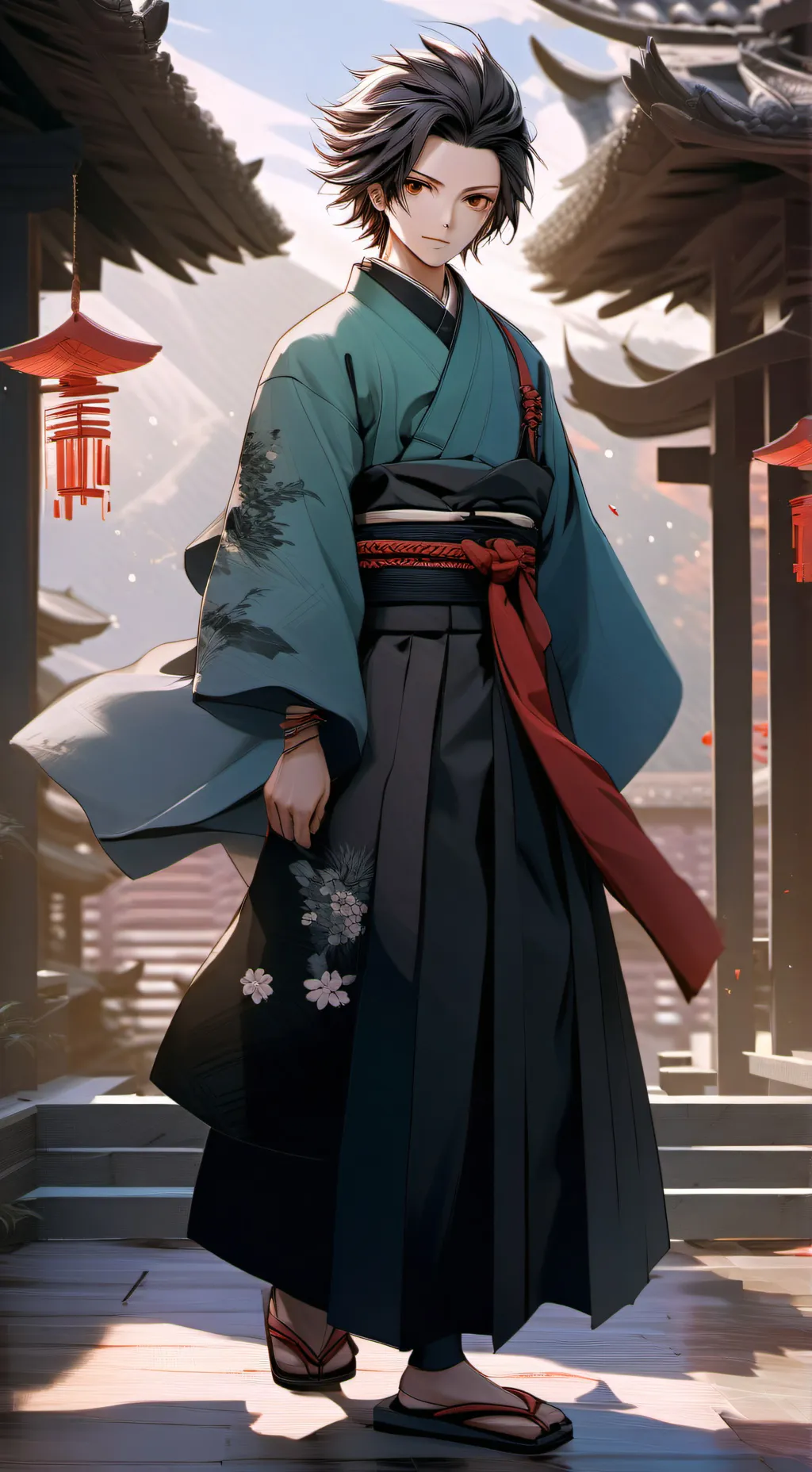 ai character: Tanjiro background