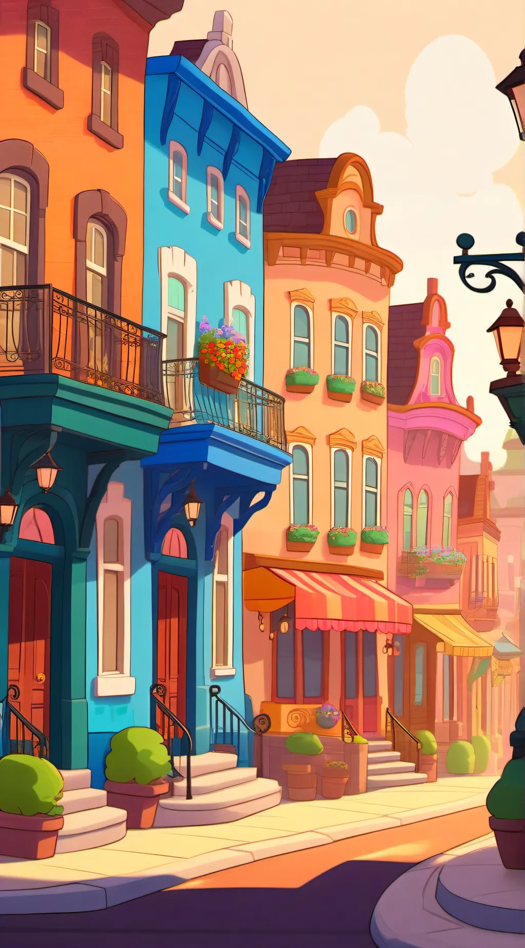 ai character: Lazy town  background