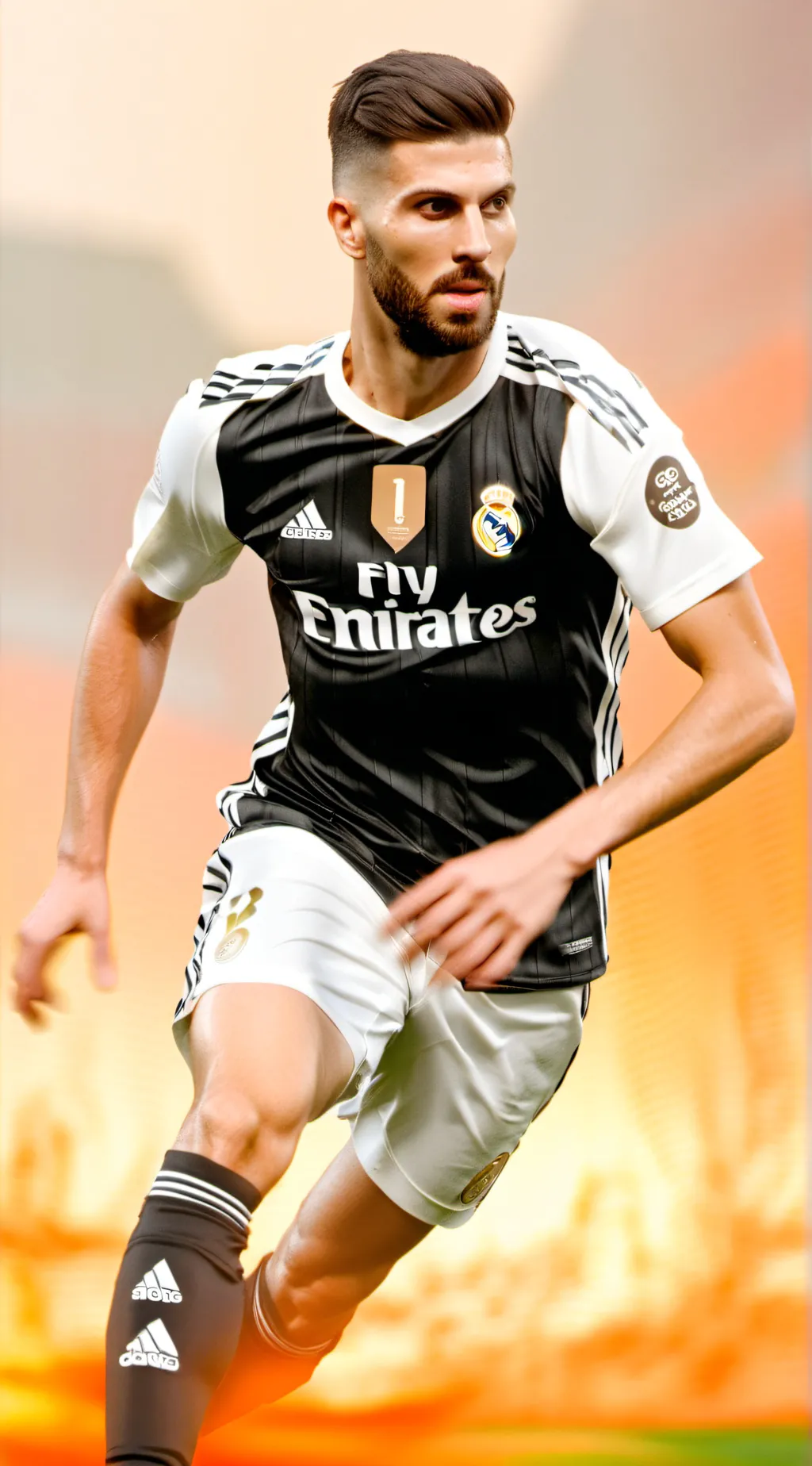 ai character: Sergio Ramos  background