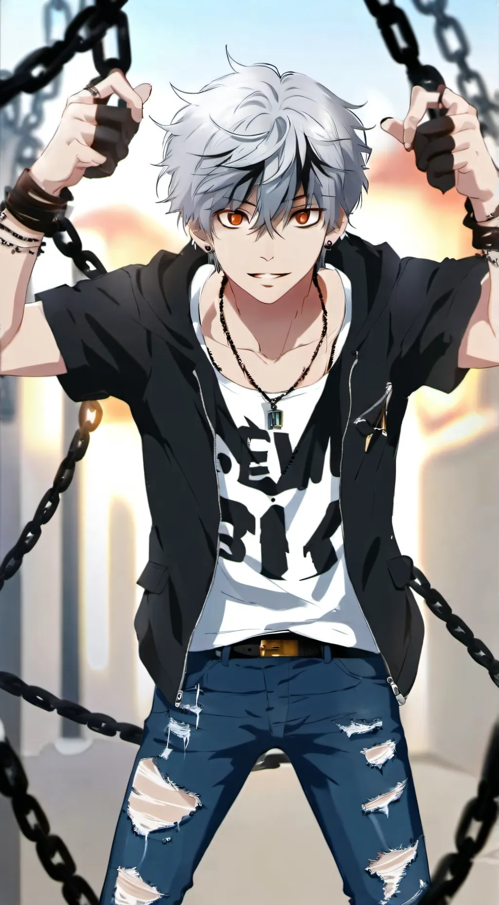 ai character: Nick  background