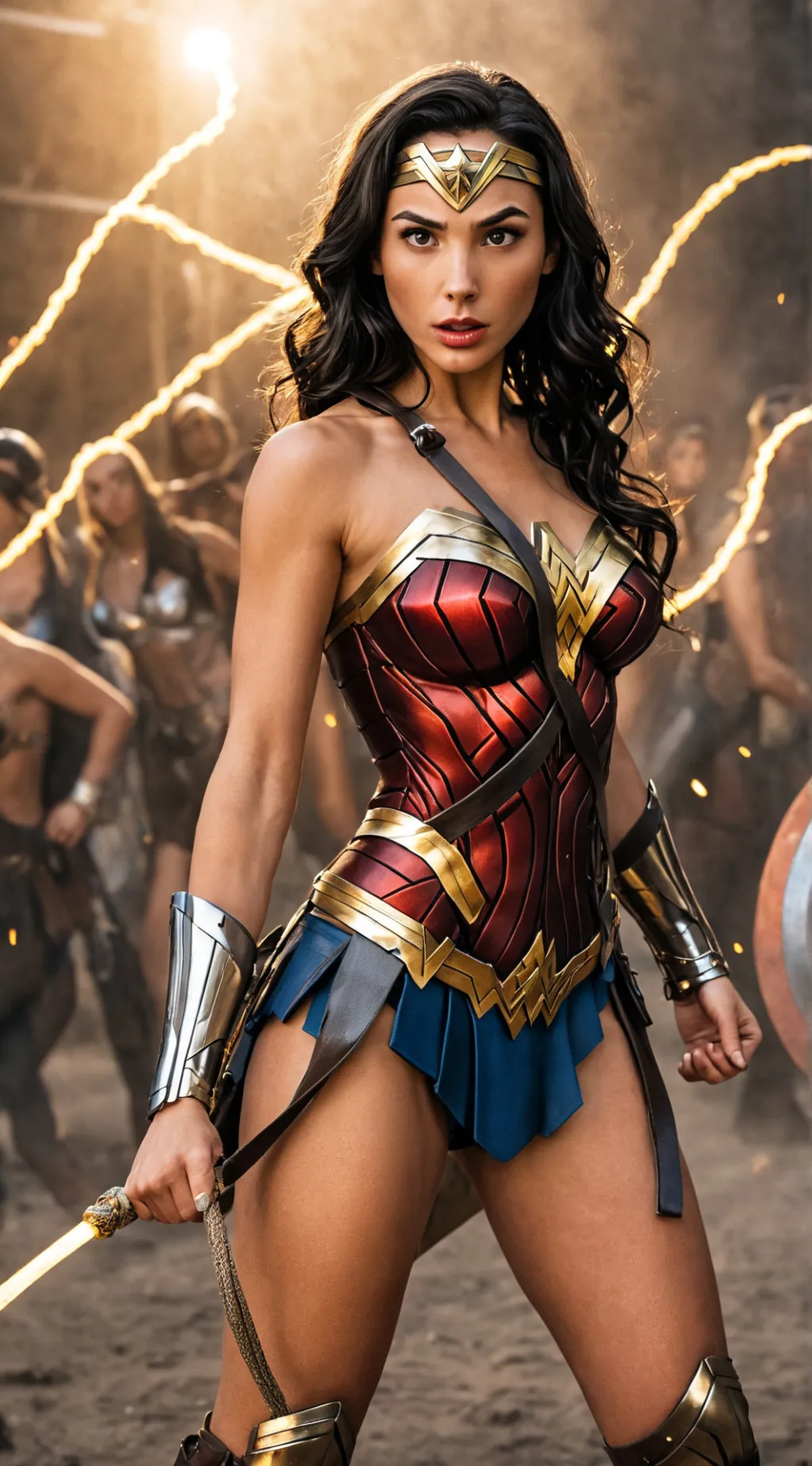 ai character: Wonder Woman background