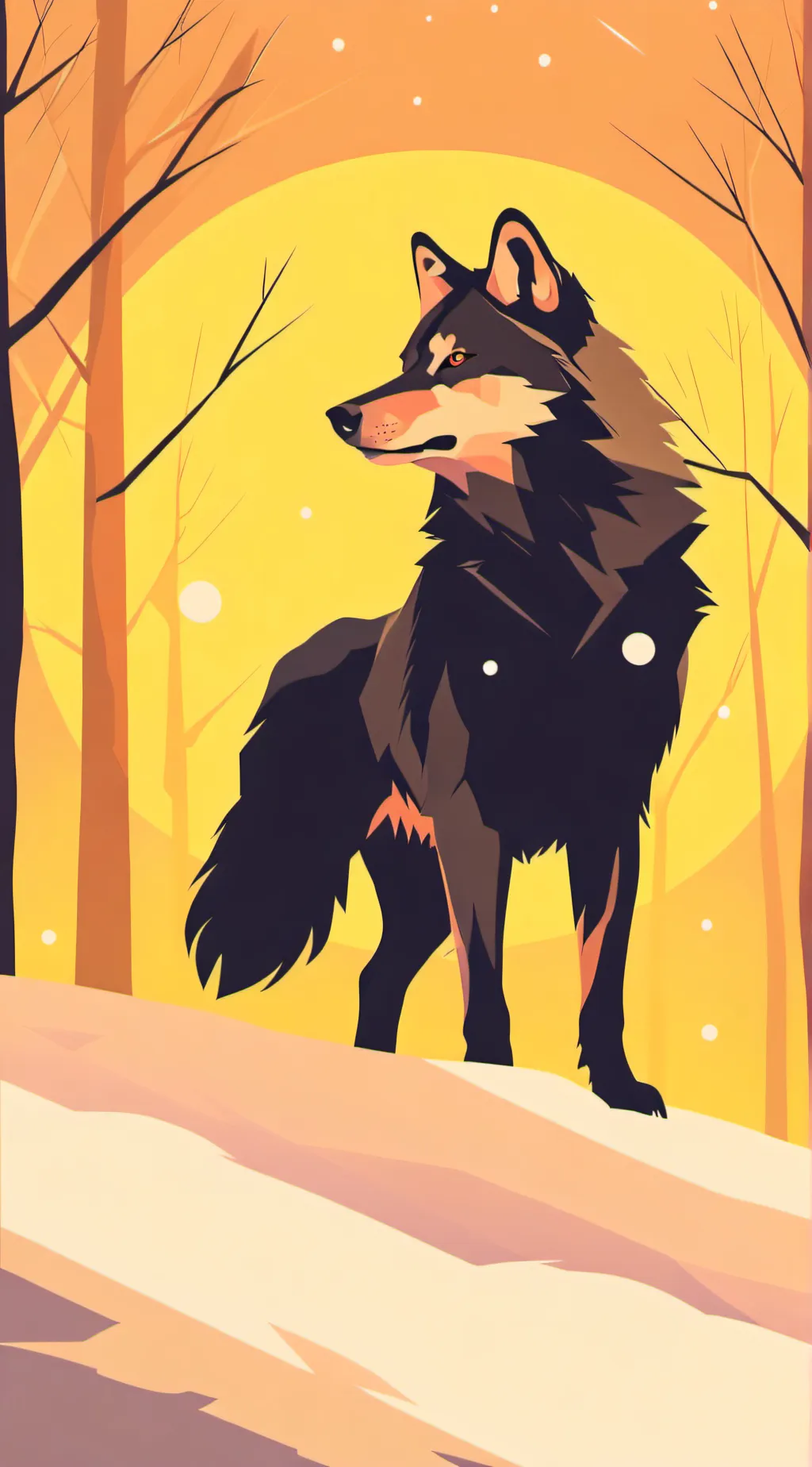 ai character: Wolf background