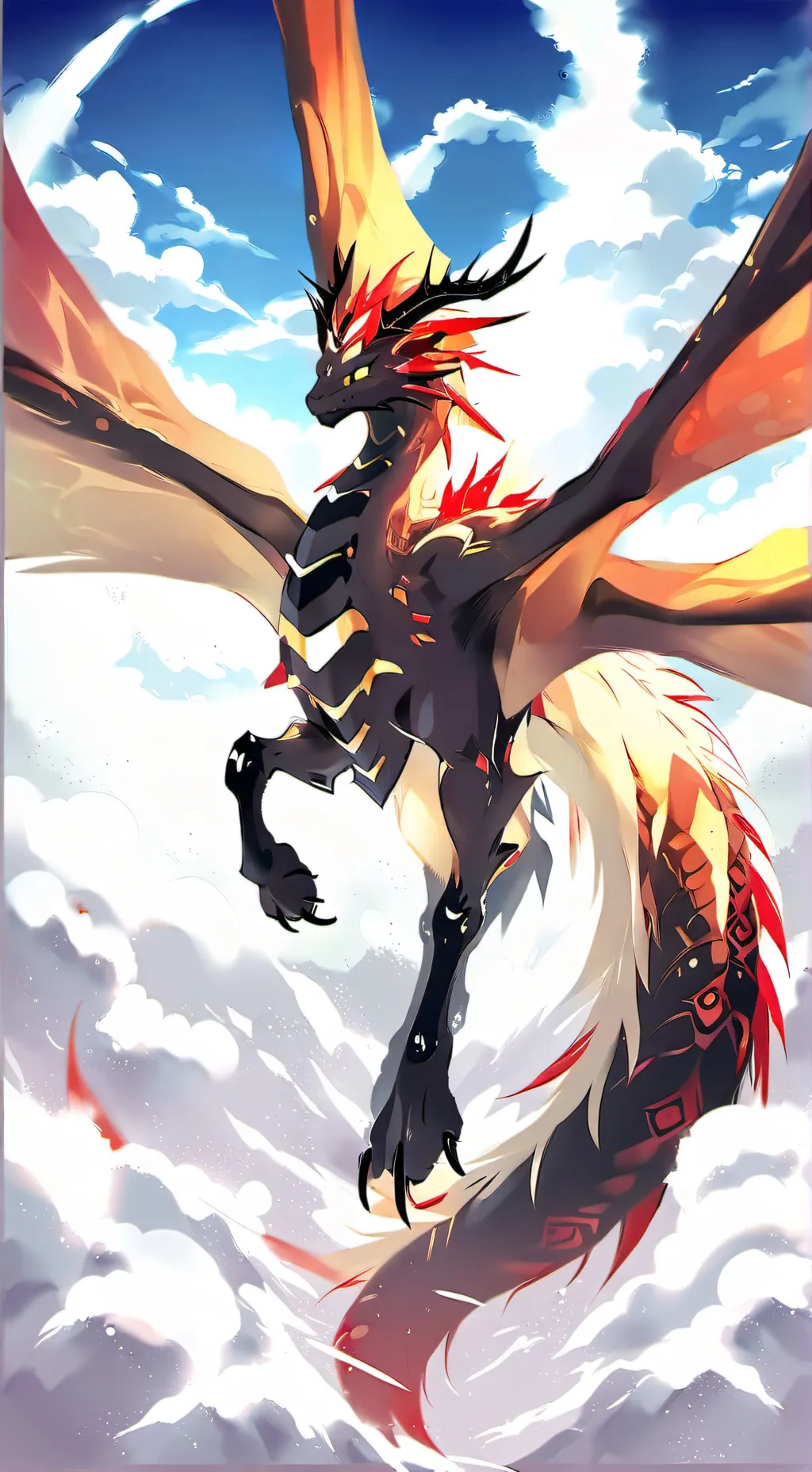 ai character: flare background