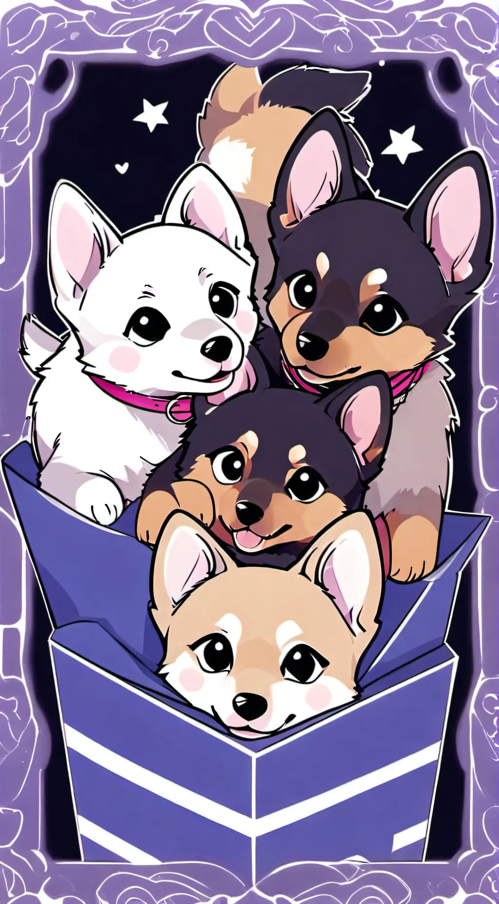 ai character: ♡♤Police Pups♤♡ background