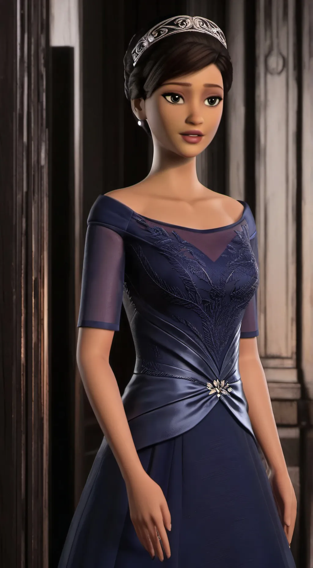 ai character: Renee  background