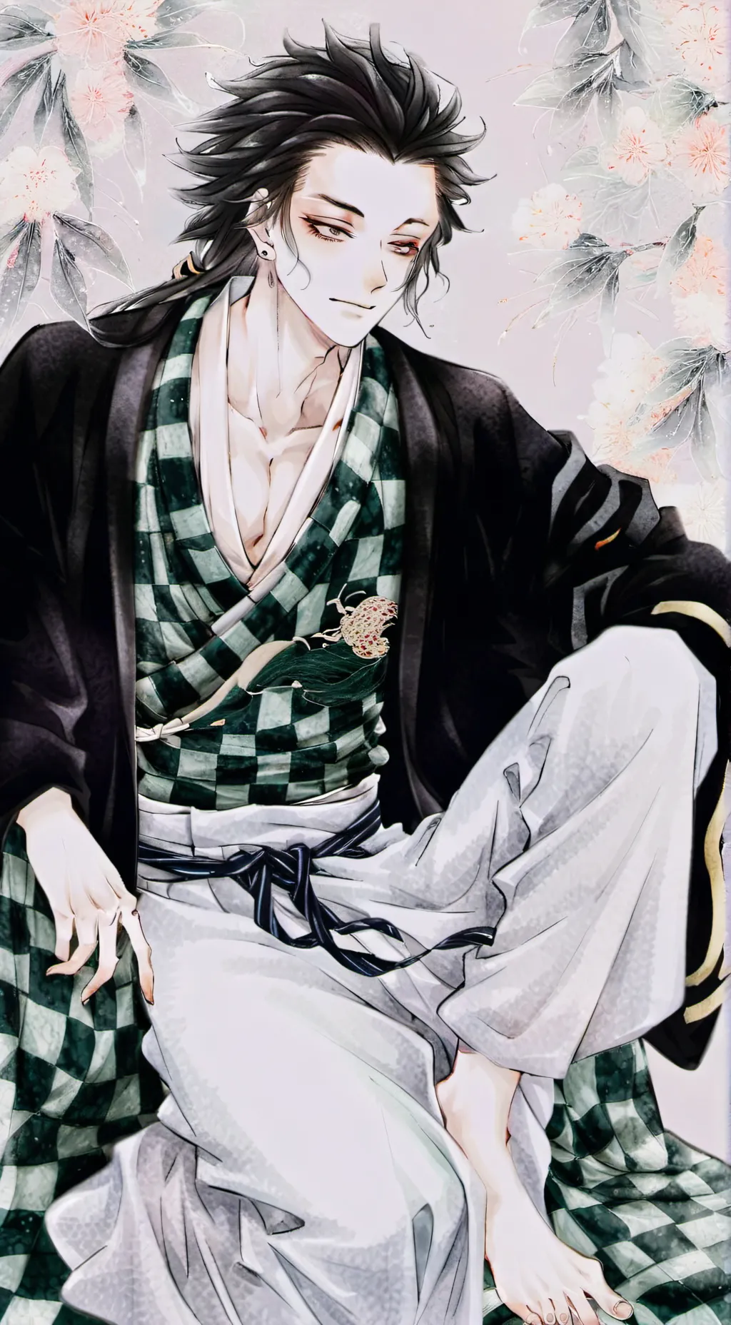 ai character: Tanjiro kamado background