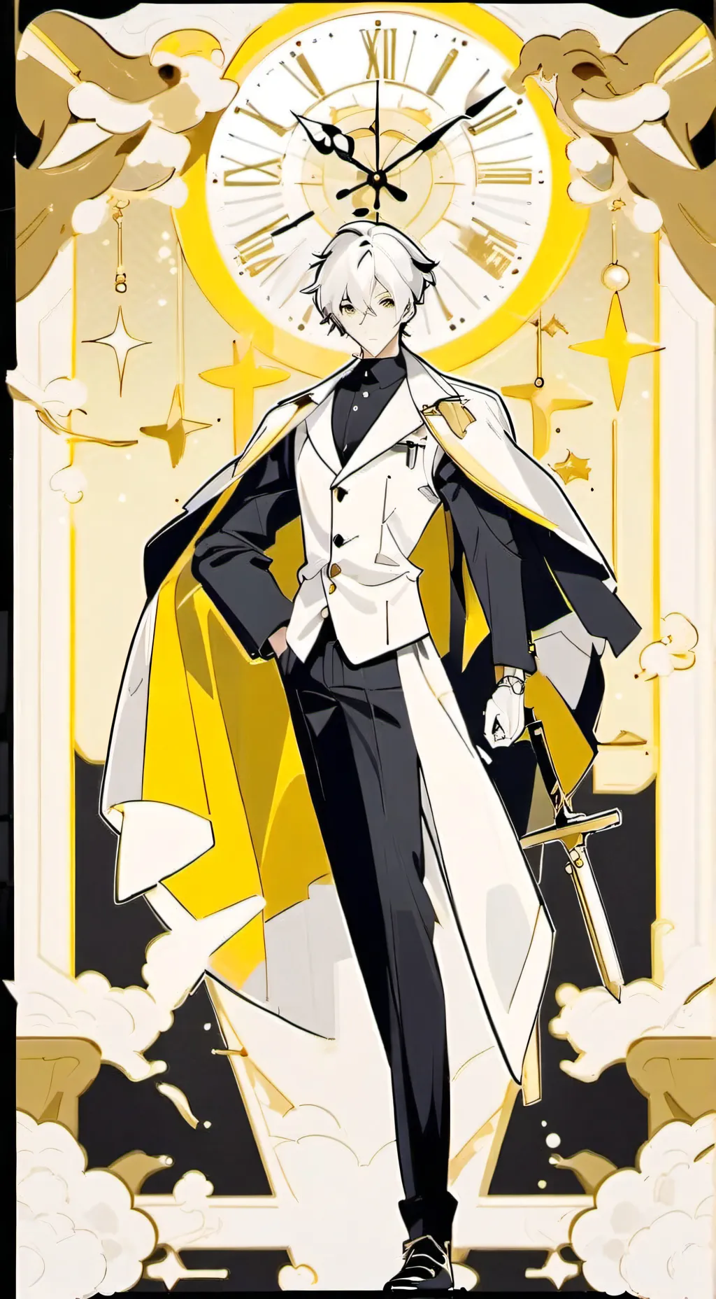 ai character: Elite clock human background