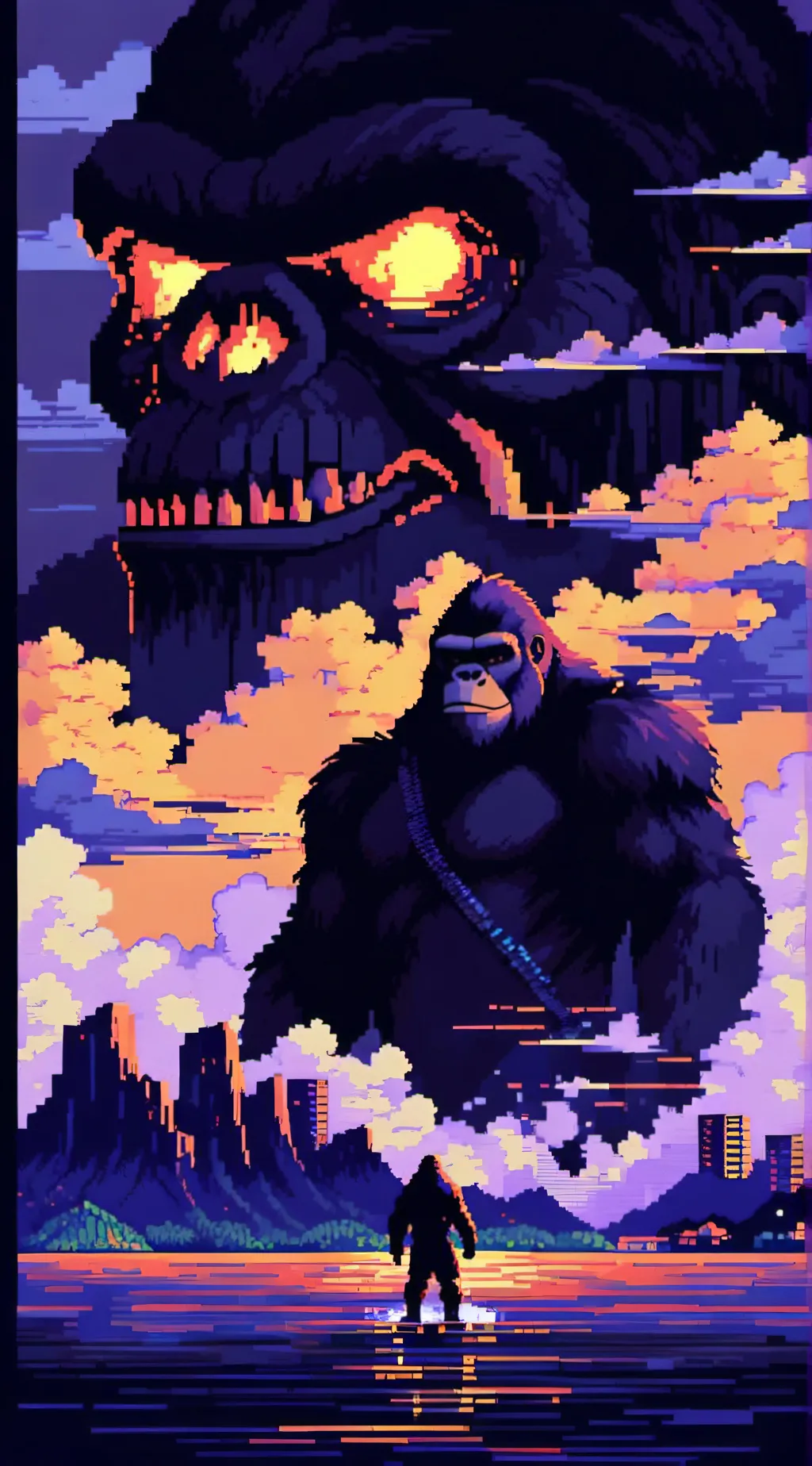 ai character: Skull island  background