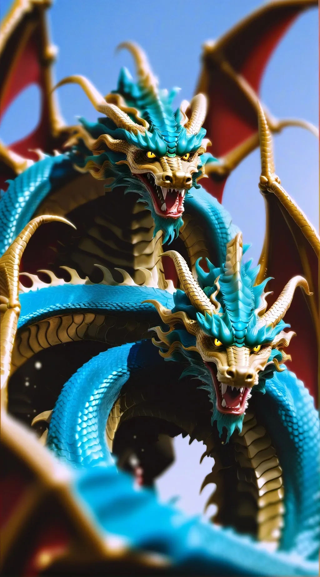 ai character: King Ghidorah background