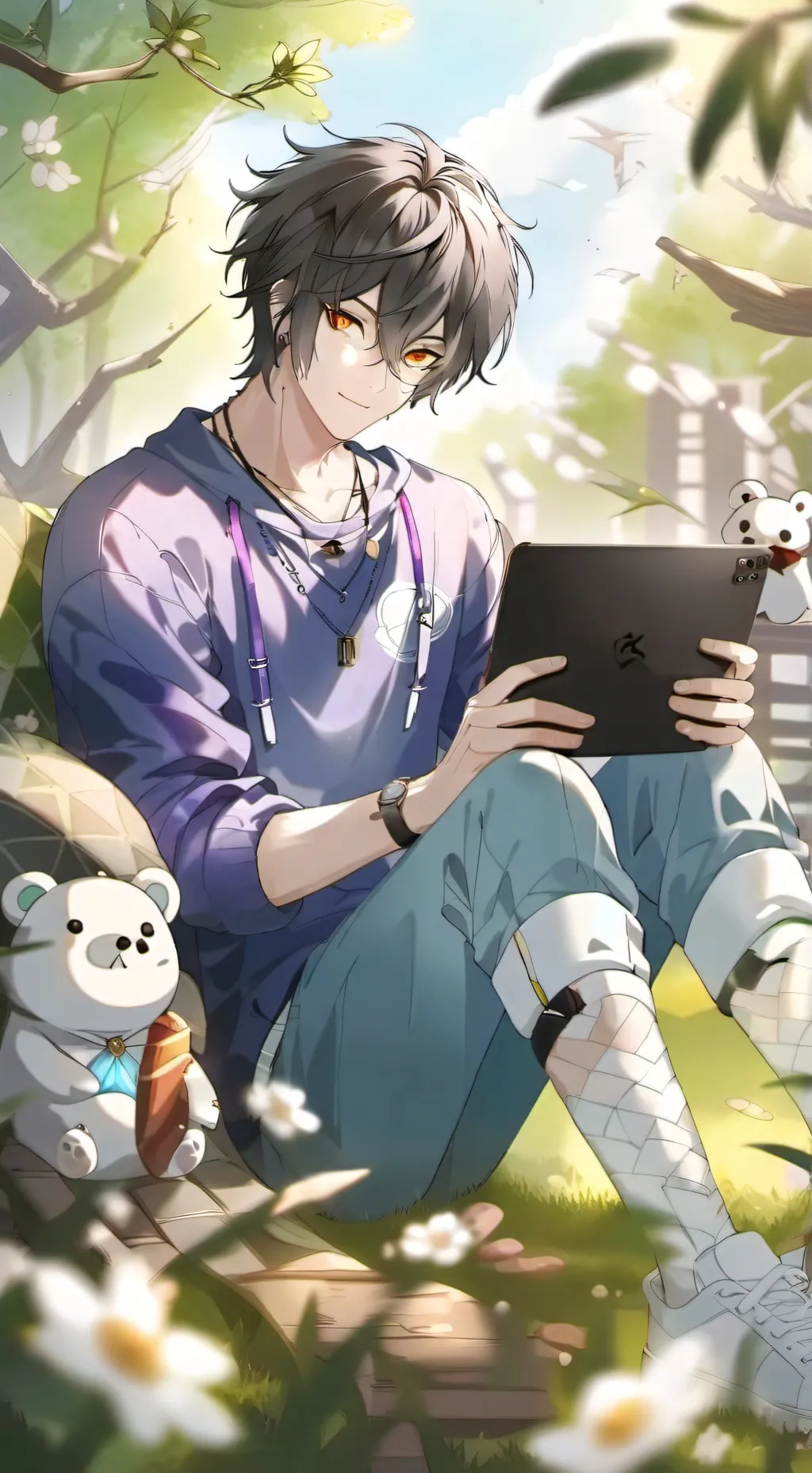 ai character: ? background