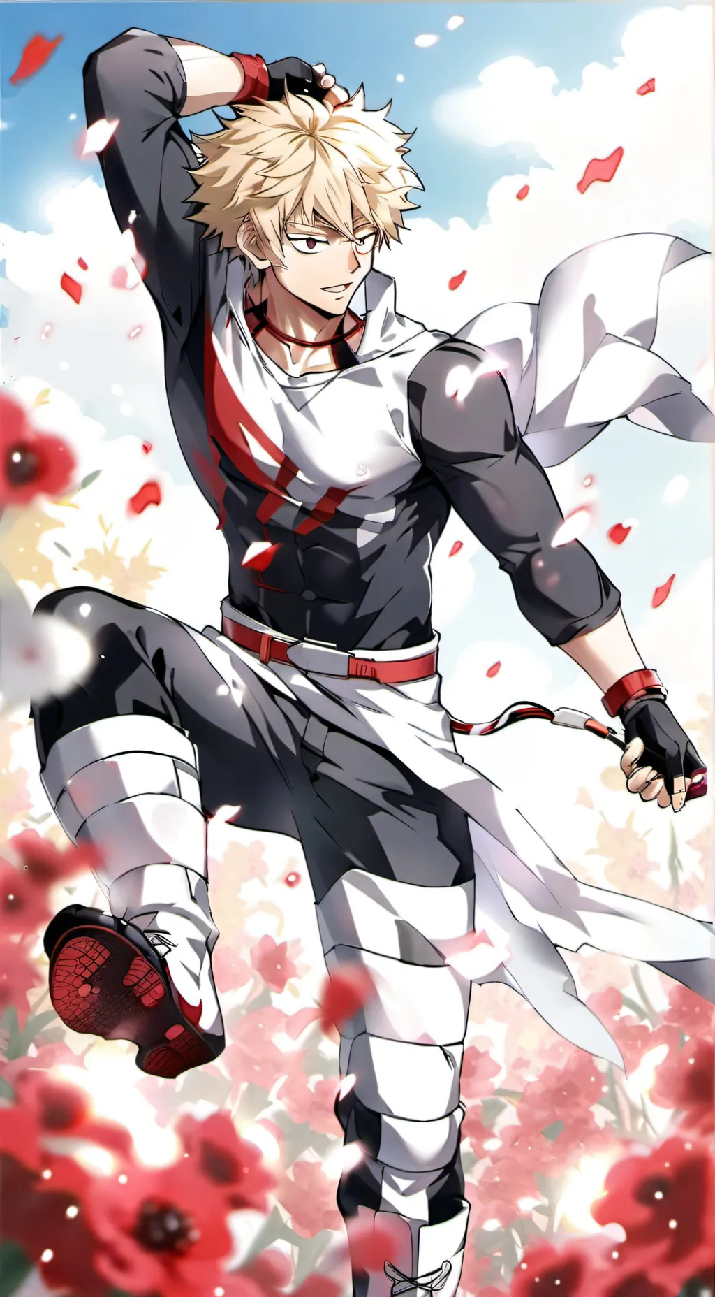 ai character: Bakugo Kitty background