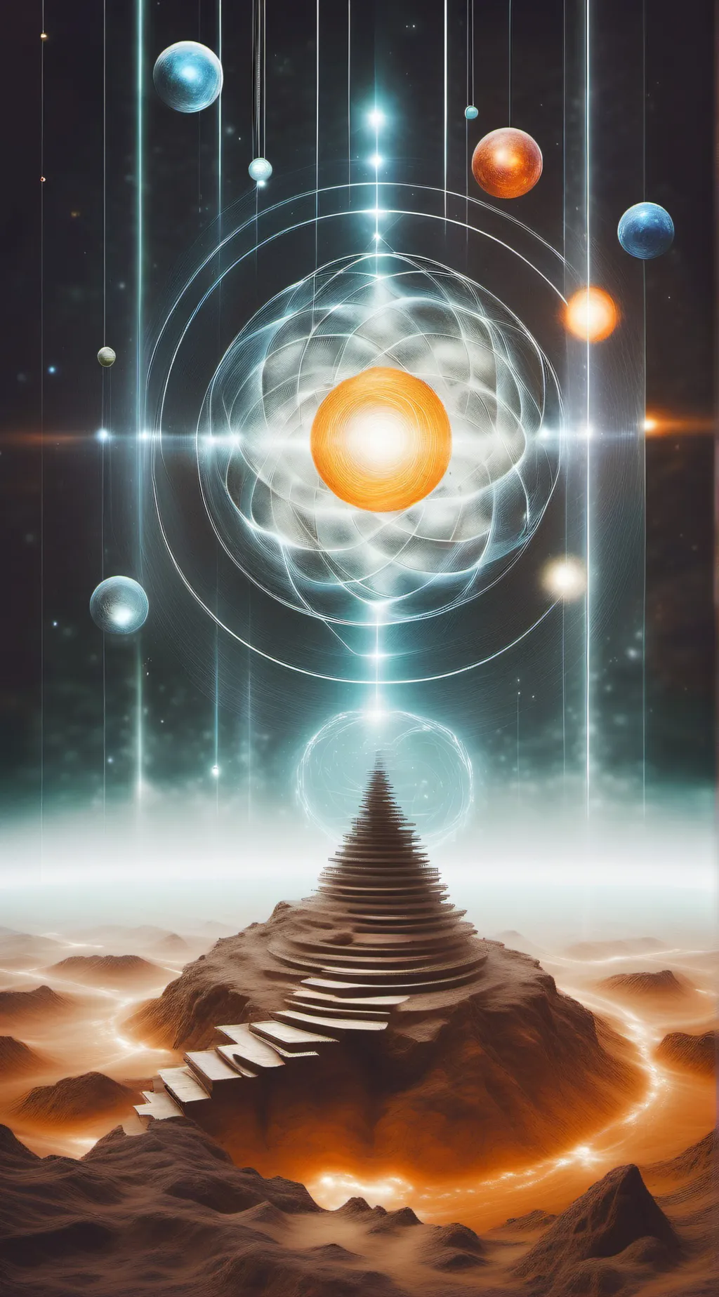 ai character: quantum form  background