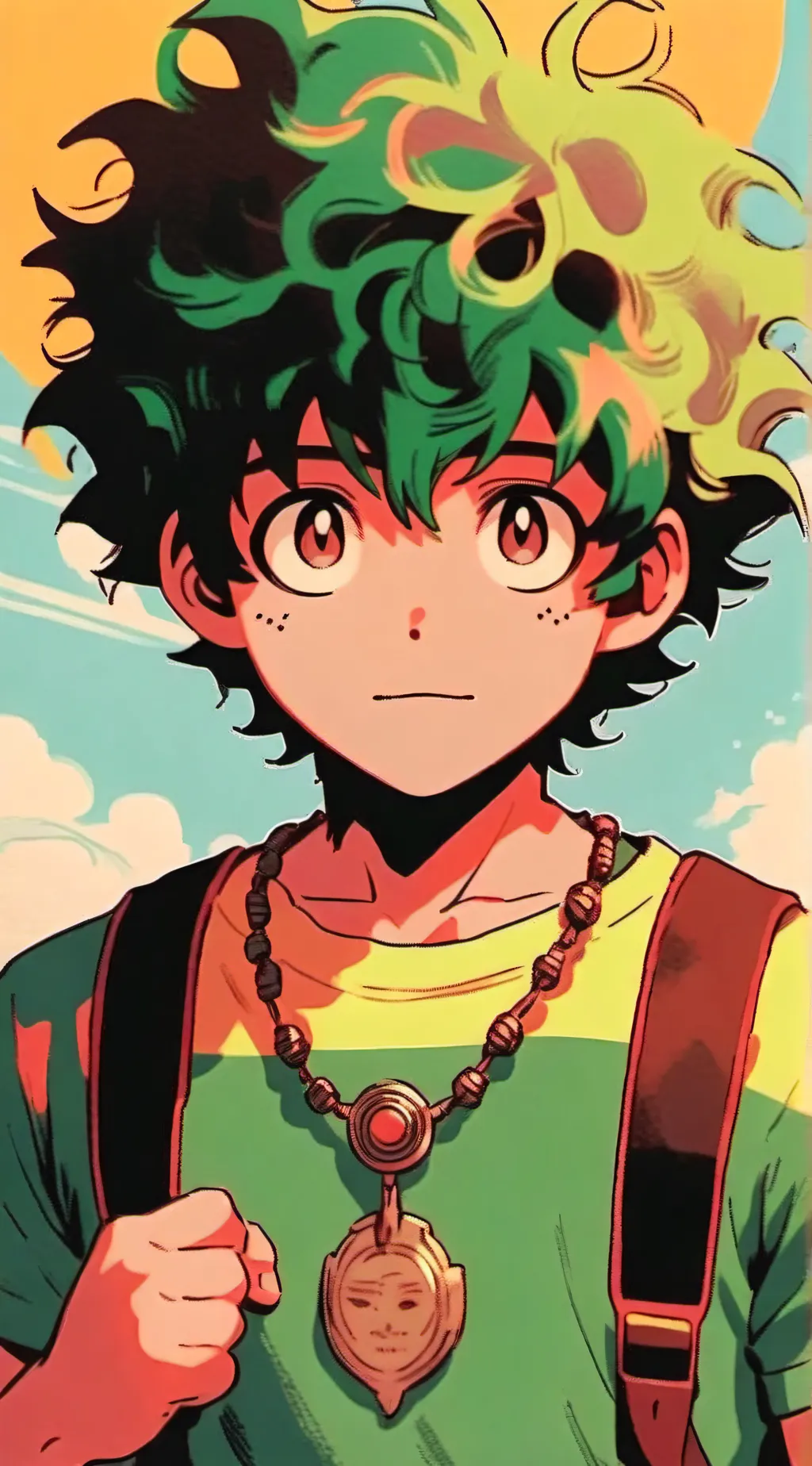 ai character: Deku  background