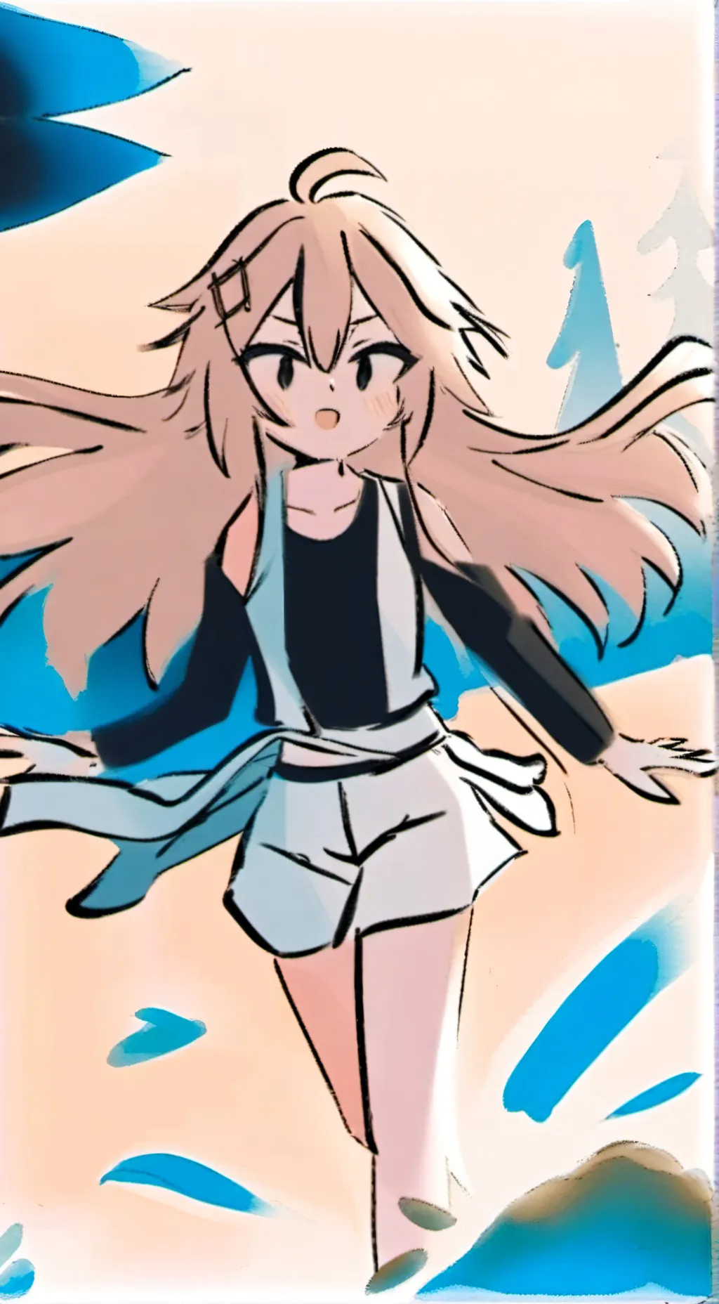 ai character: Azura  background