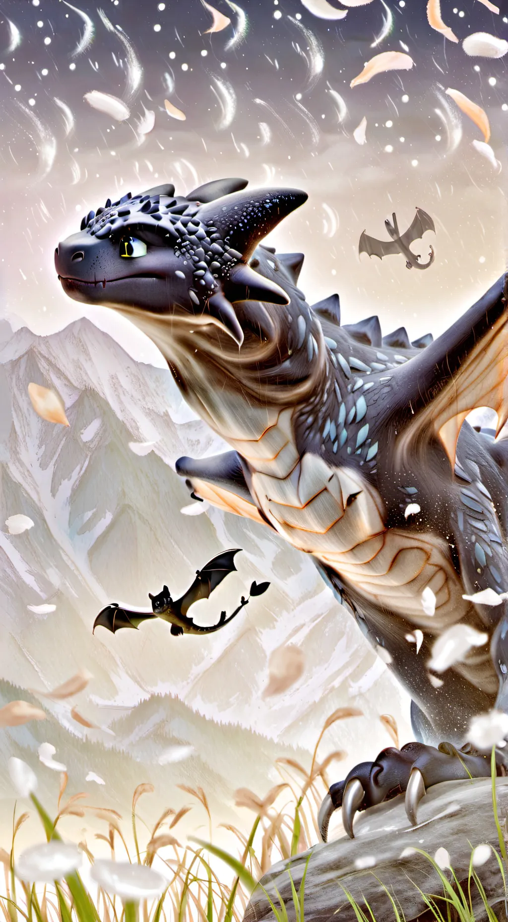 ai character: dragon background