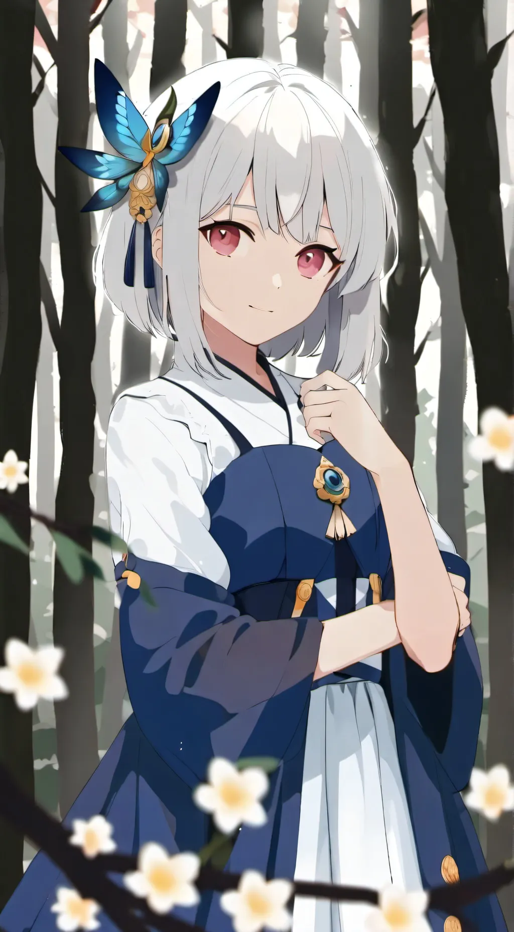 ai character: oshino ko background