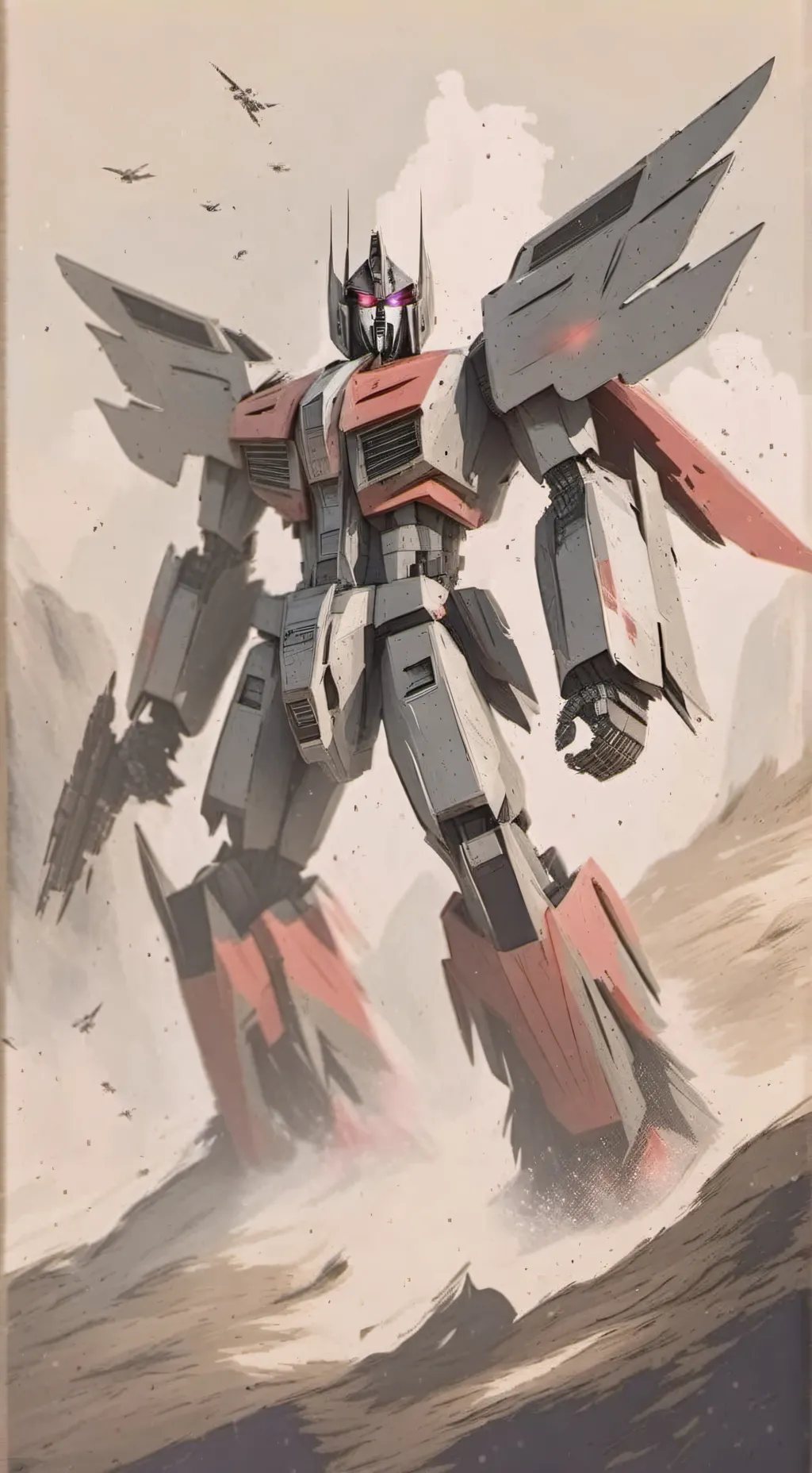 ai character: starscream background