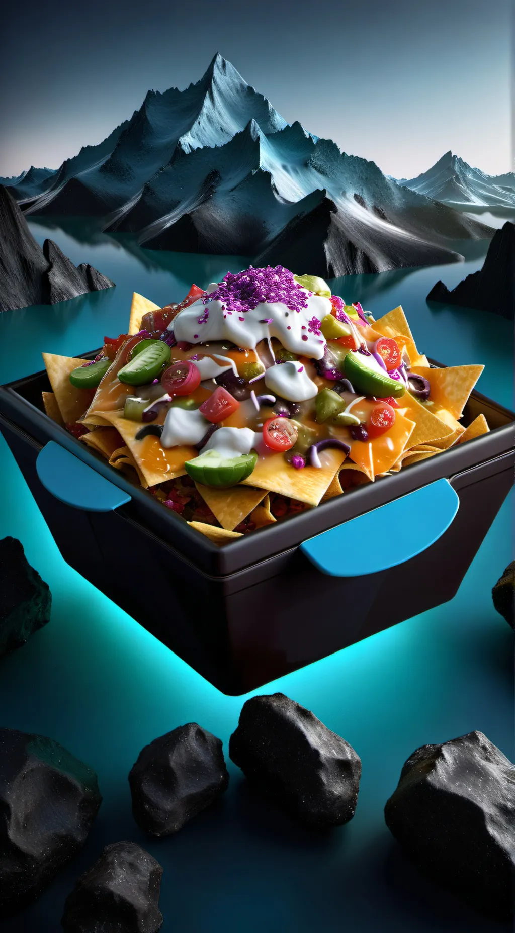 ai character: moldy lunchly background