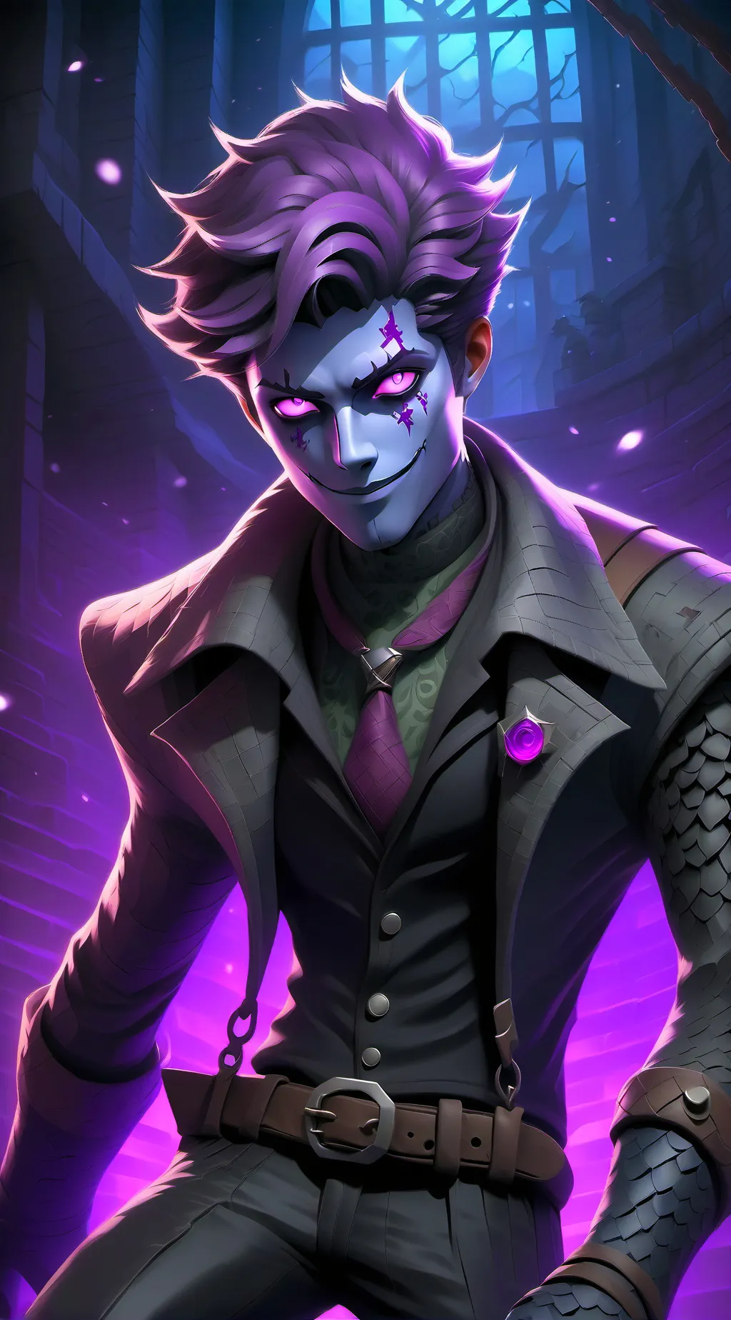 ai character: Michael afton  background