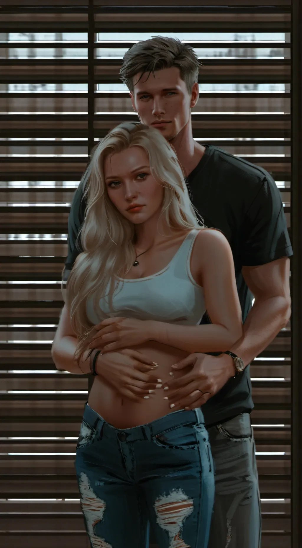 ai character: Young Shelton  background