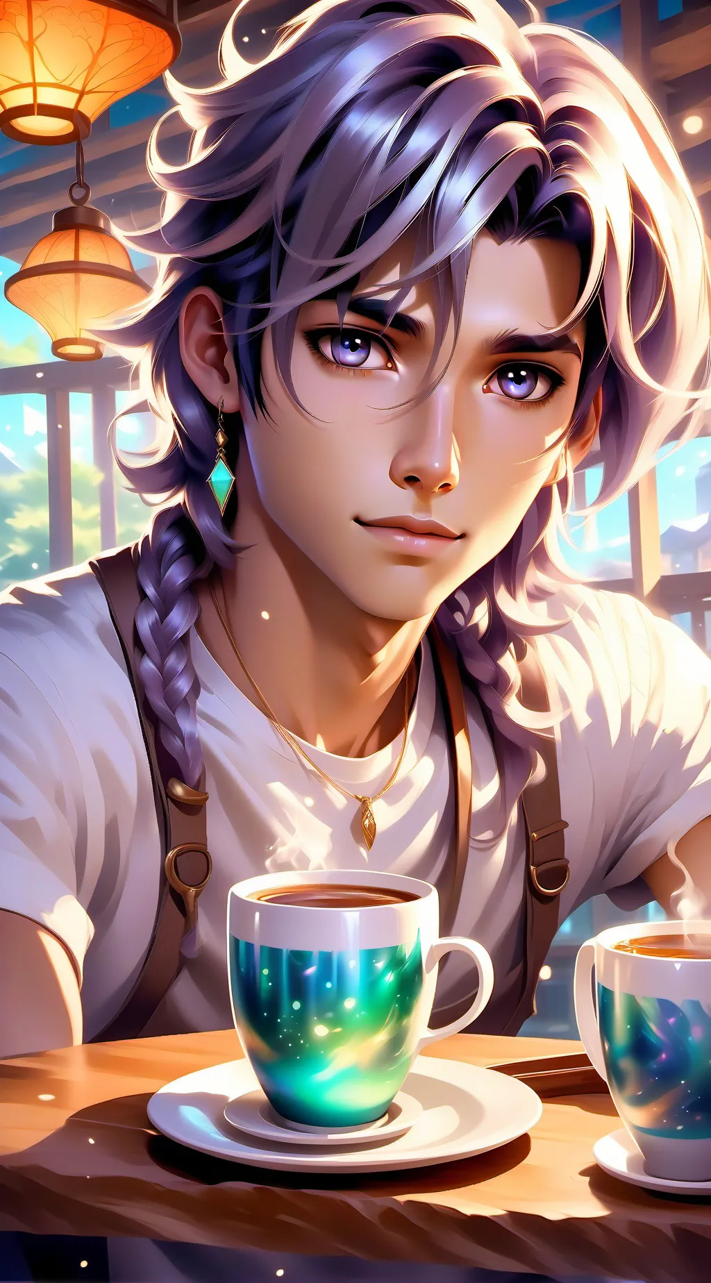 ai character: Tae  background