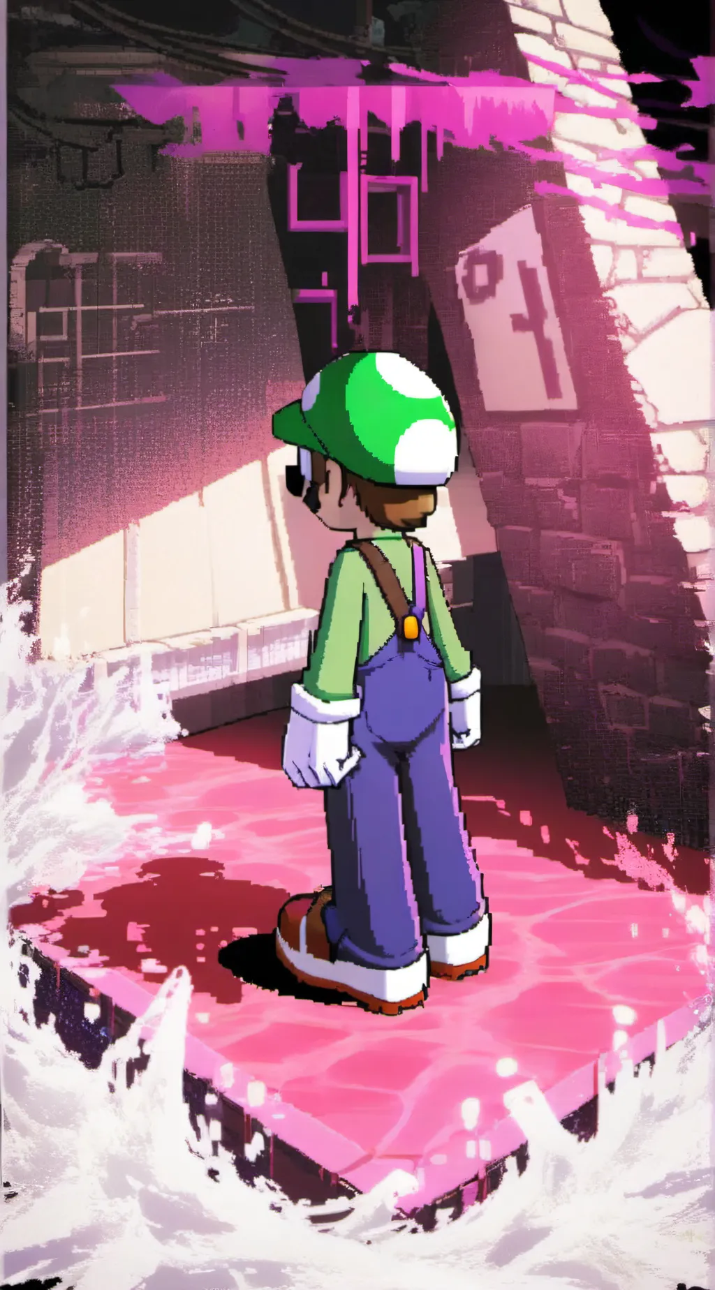 ai character: Luigi background