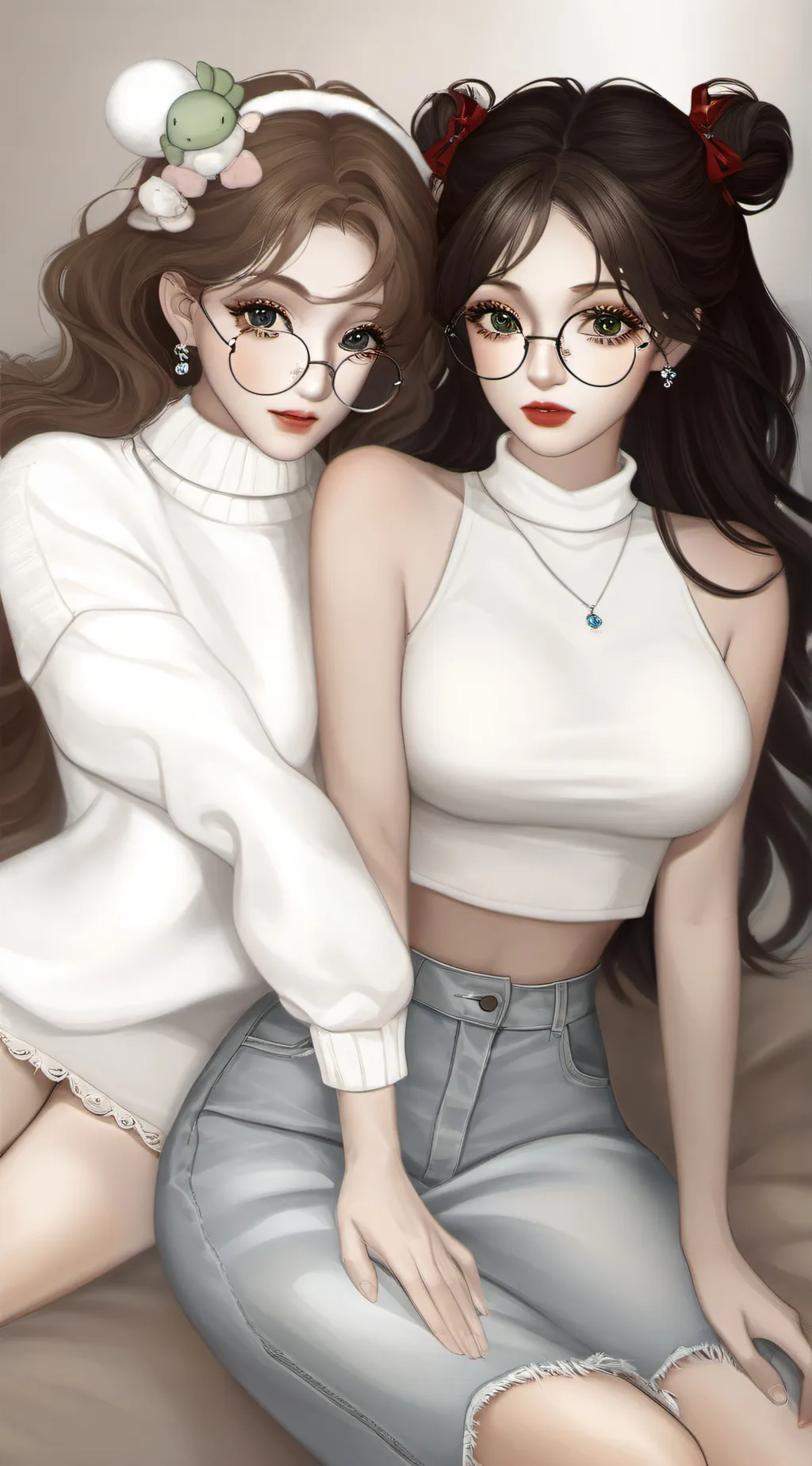 ai character: lana and Lina background