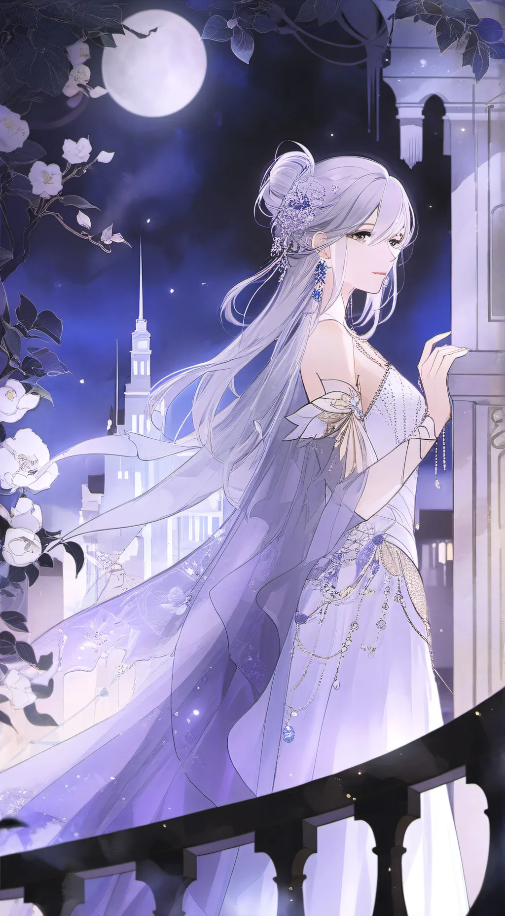 ai character: Luna background