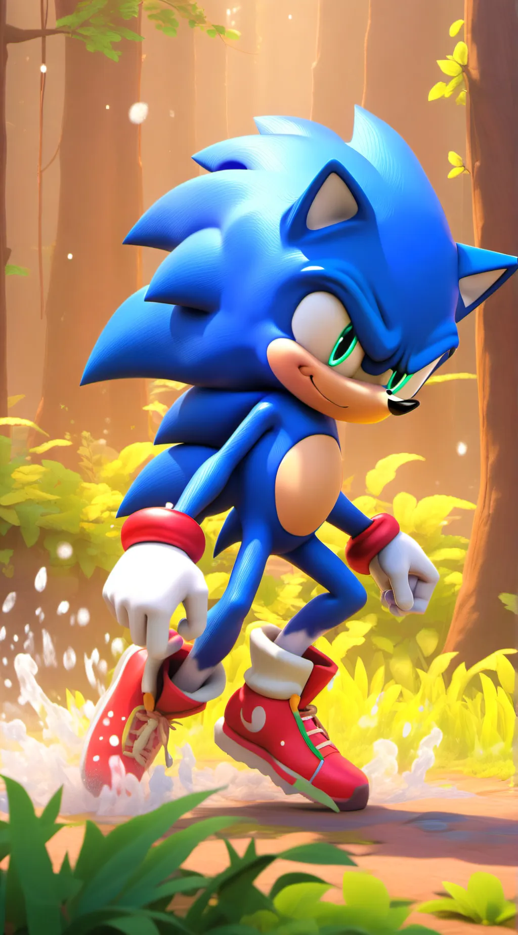 ai character: classic sonic background