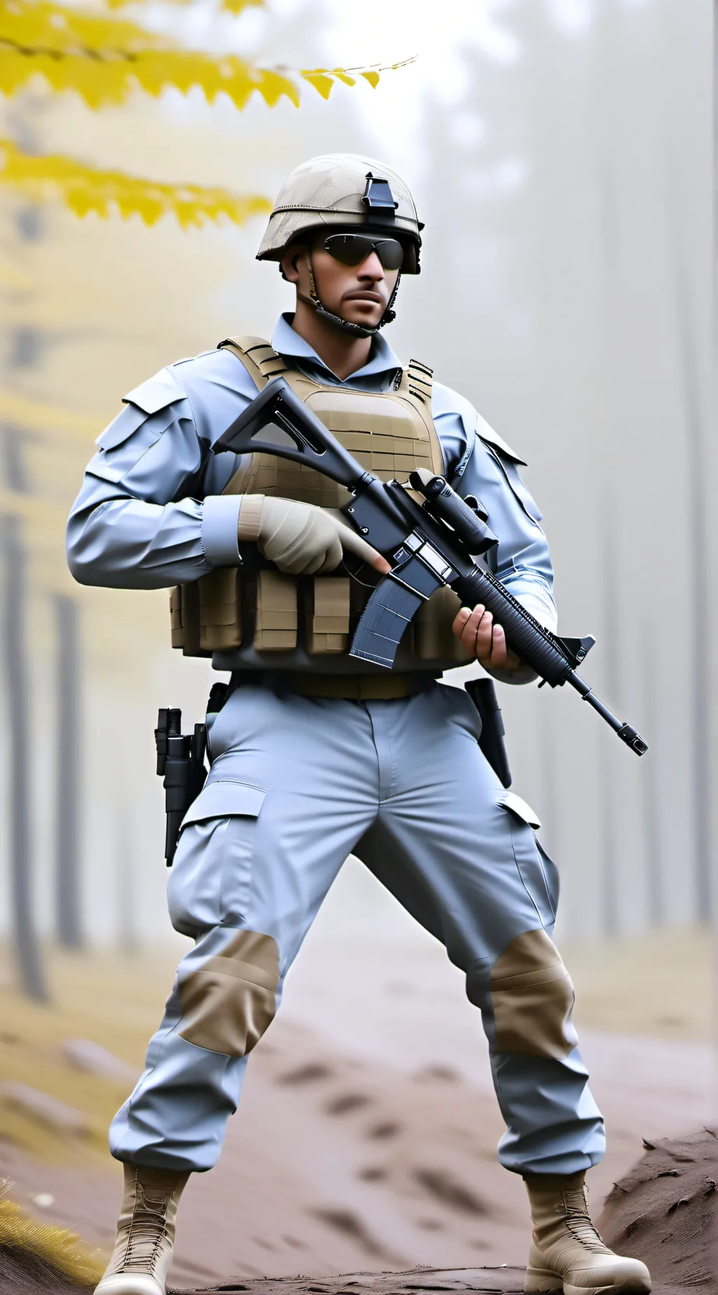 ai character: Soldier background