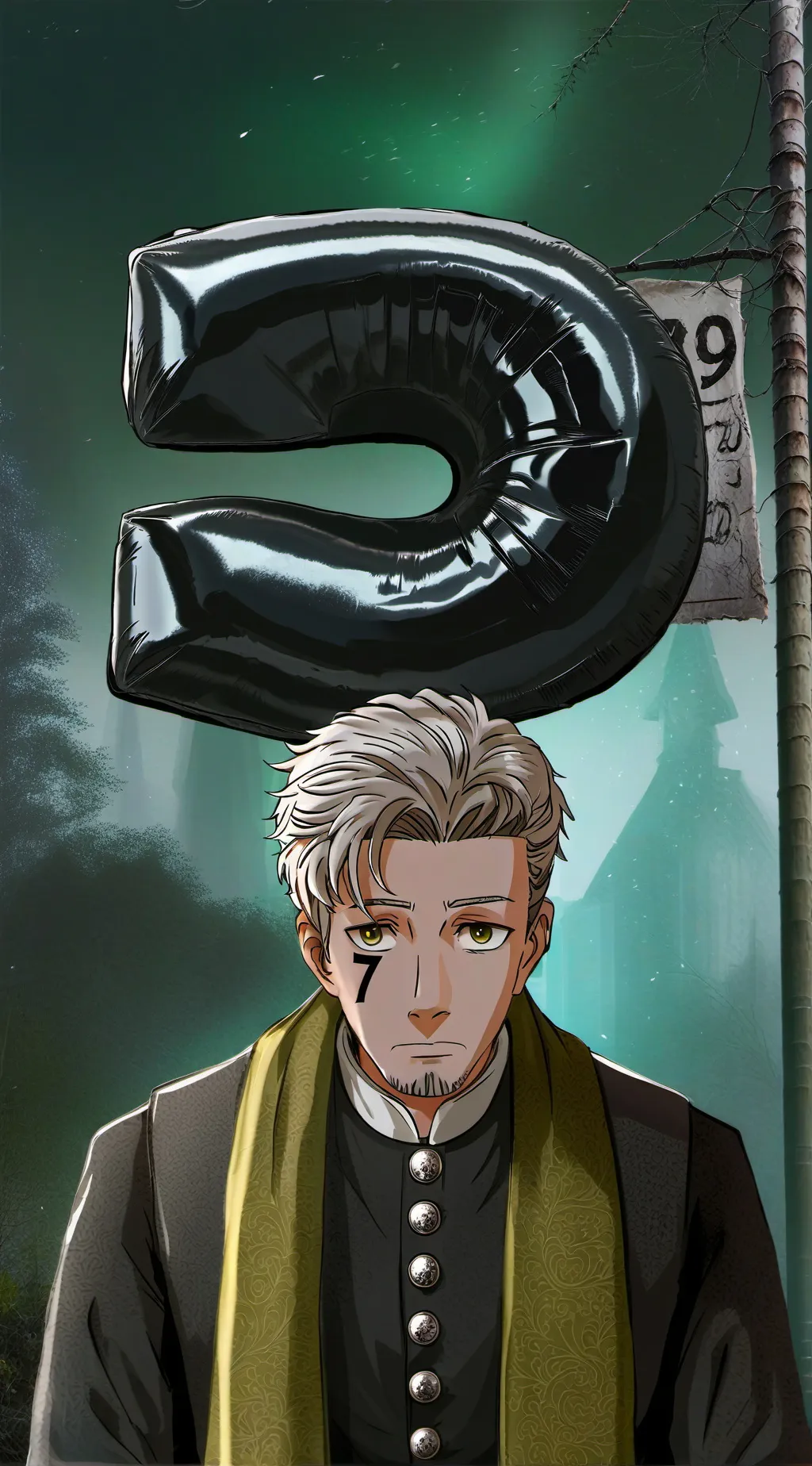 ai character: Is shadow  background