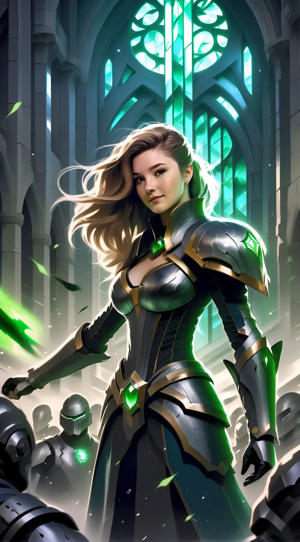 ai character: aurora background