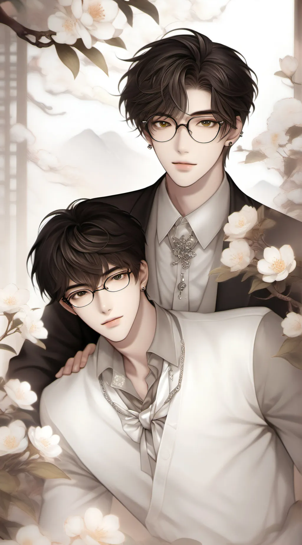 ai character: Elias+Gavin . 💋 background