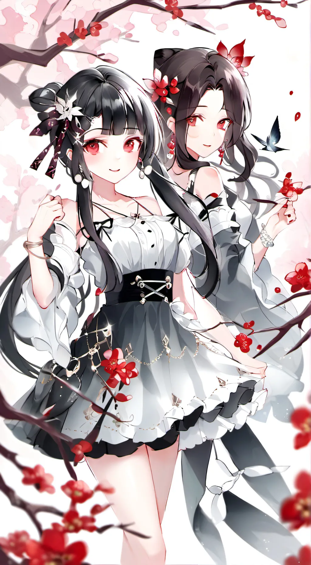 ai character: 3 sisters 2 background