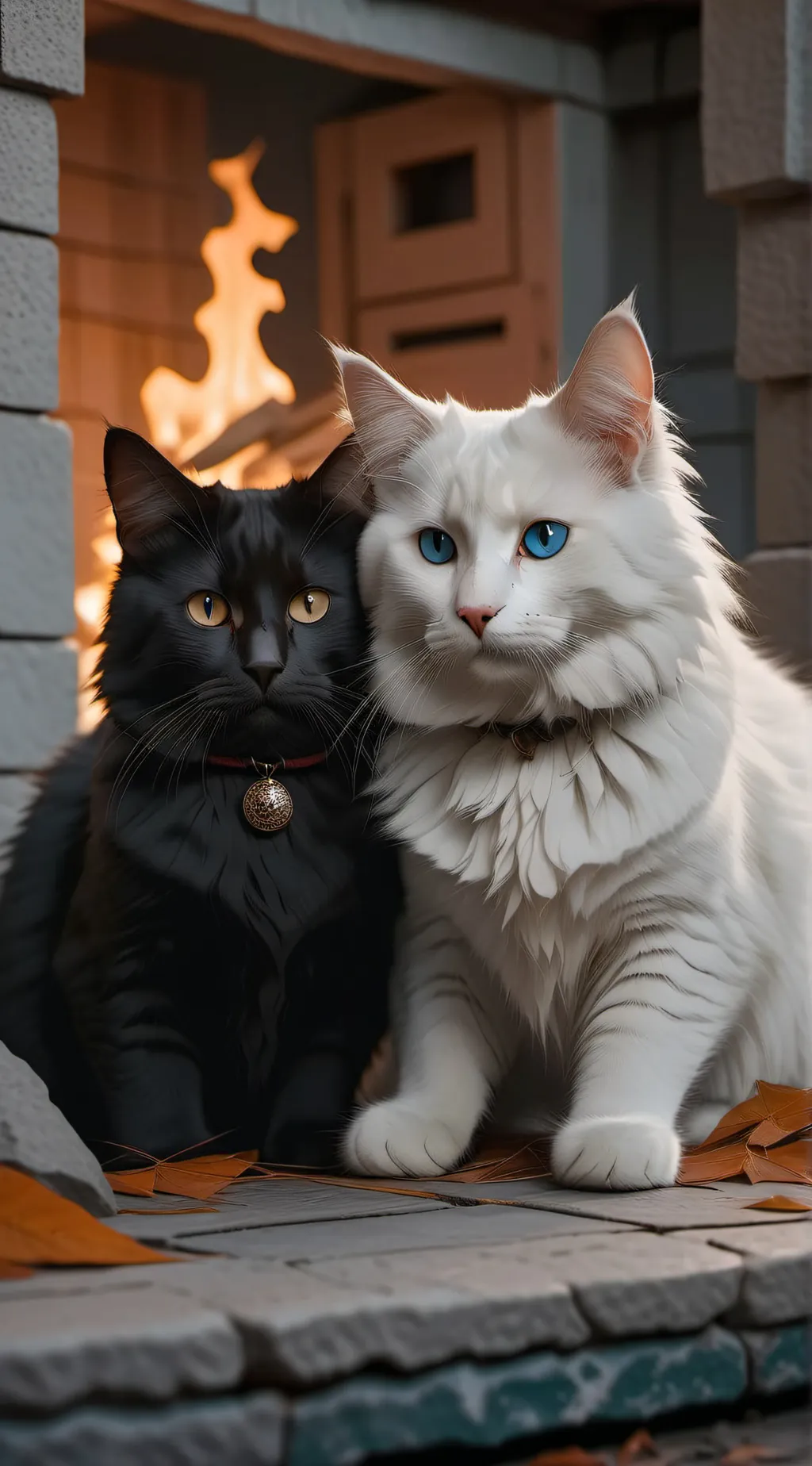 ai character: Cats background