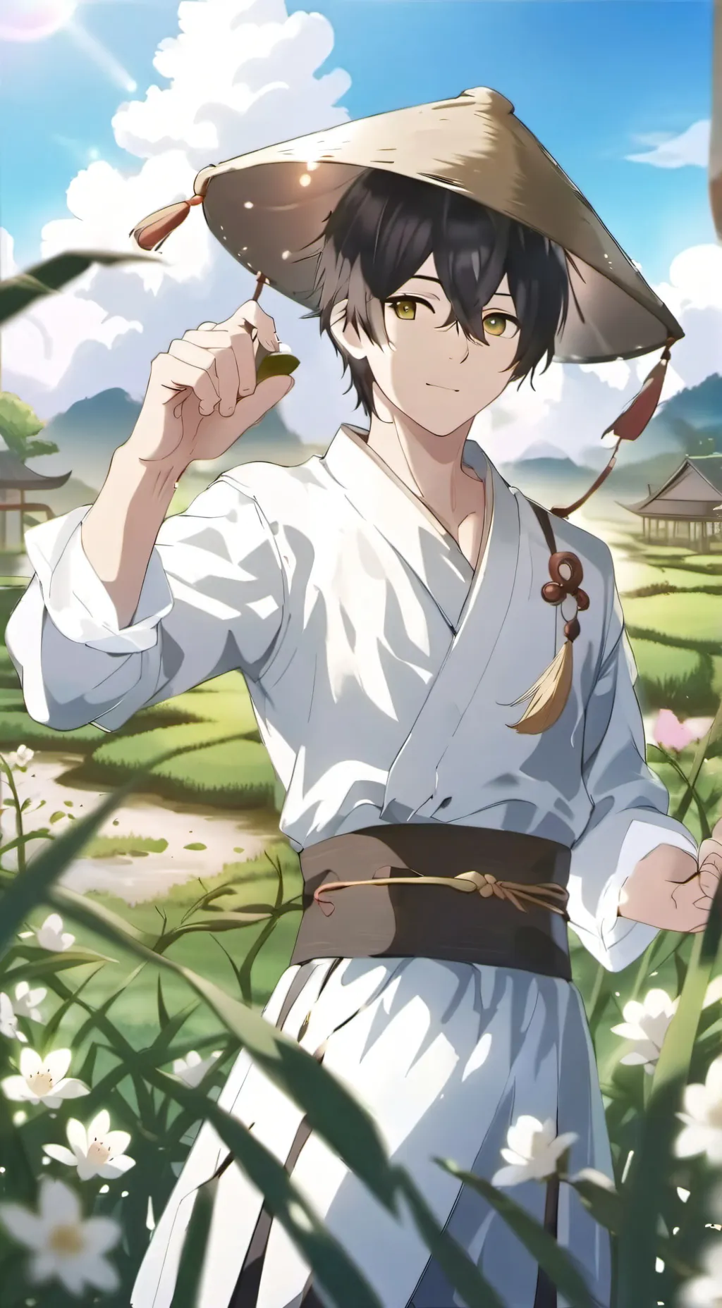 ai character: Feudal fantasy background