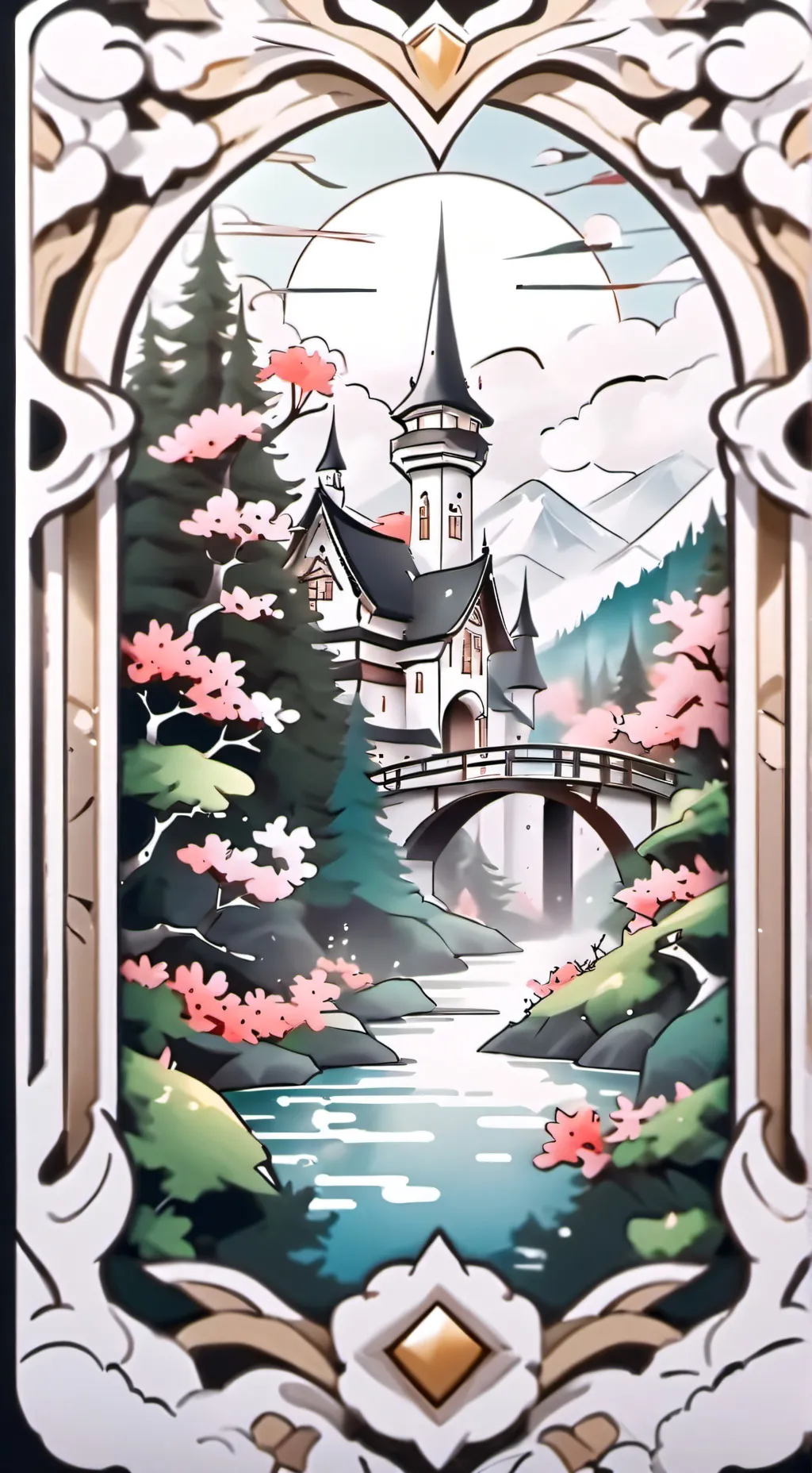 ai character: JJk road trip background