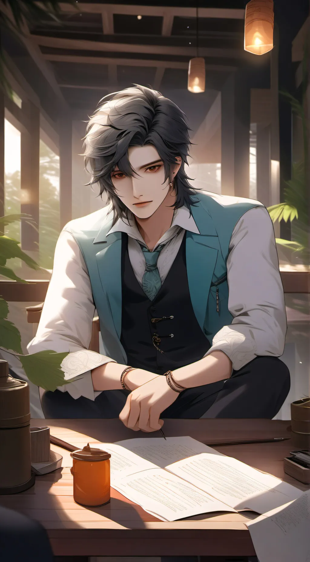 ai character: marck  background