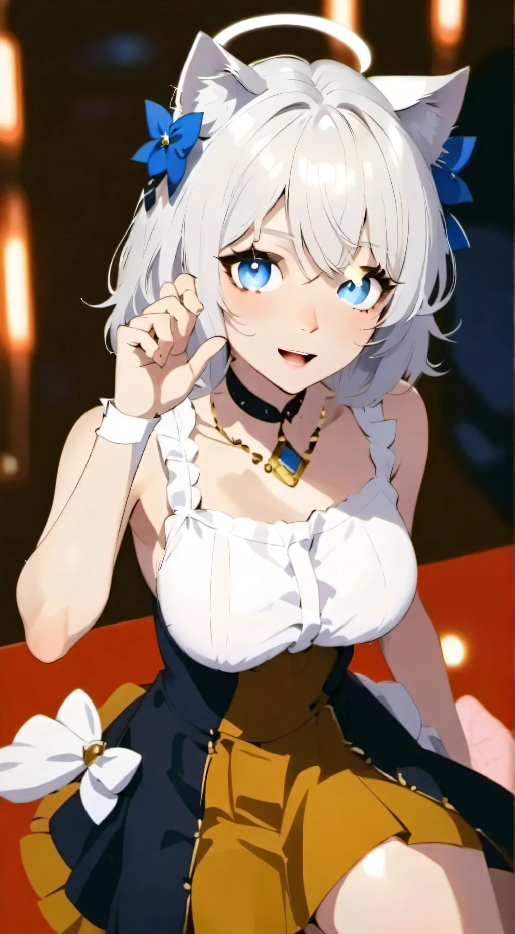 ai character: rose background