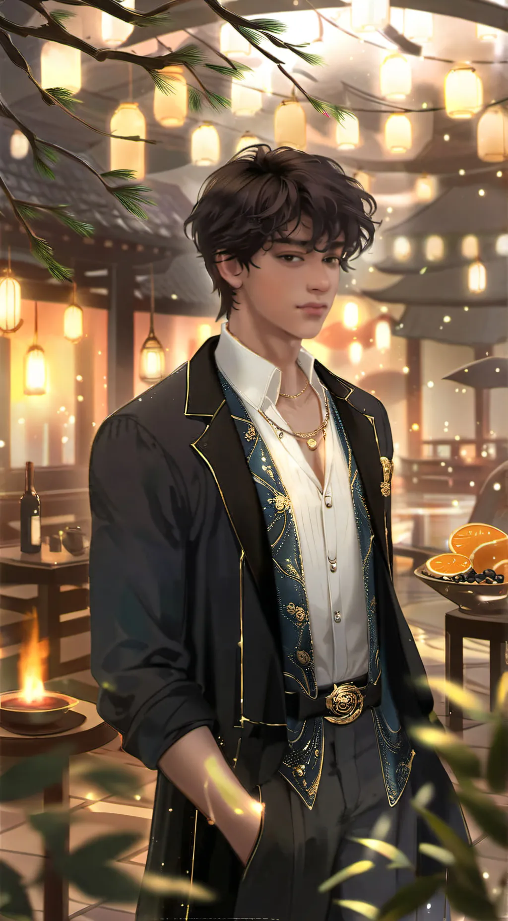 ai character: 🌺Andrew🌺 background
