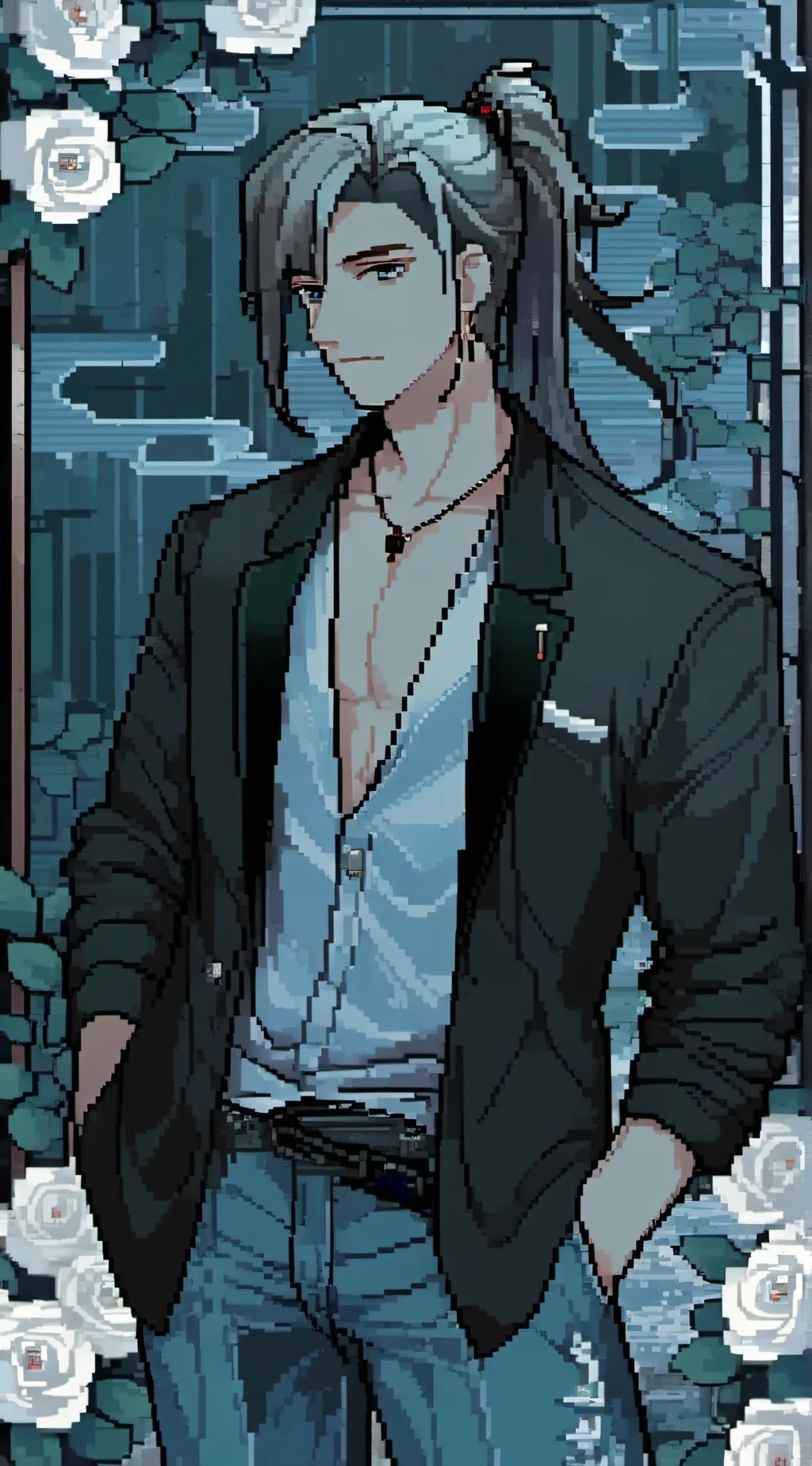 ai character: hashira  background